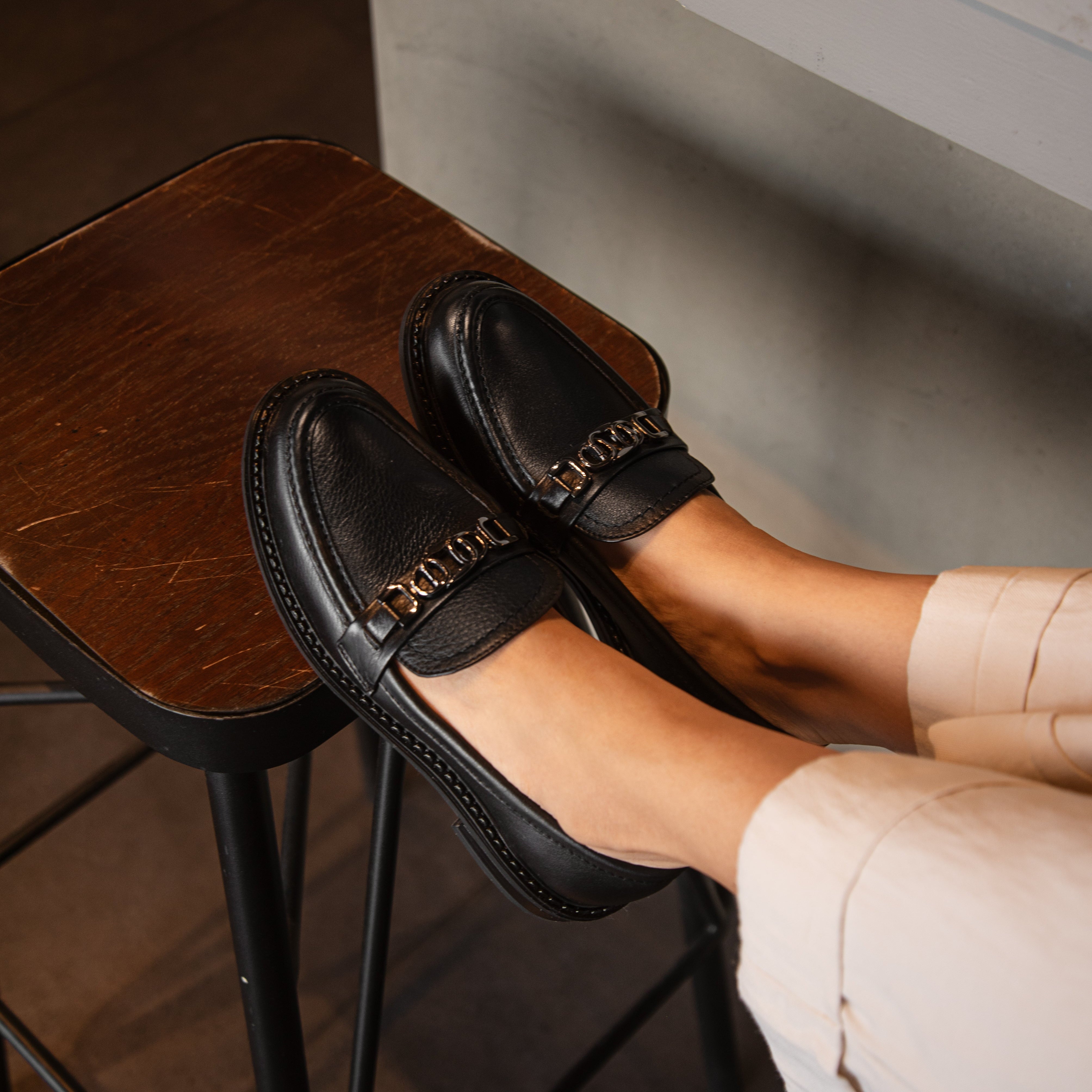 Mocasin BLAIR piel negro