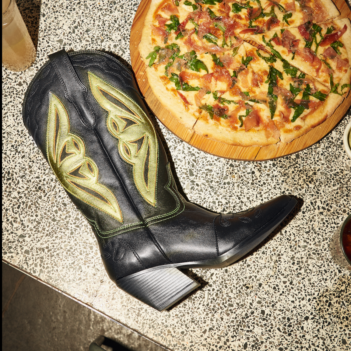 Bota JOSIE negro verde