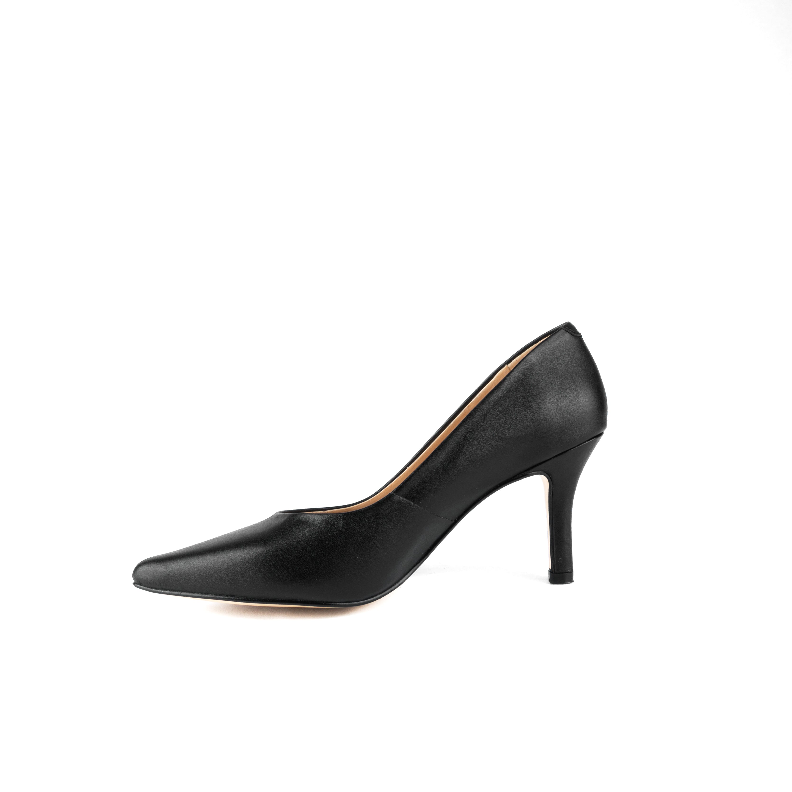 Zapatilla GLAM piel negro