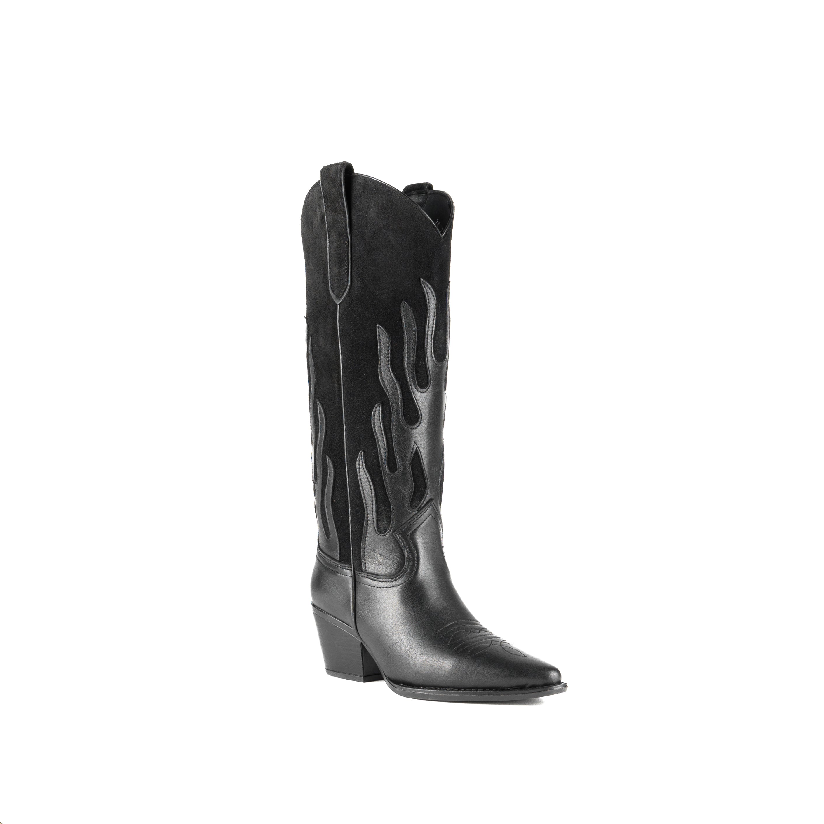 Bota MONTANA piel/gamuza negro