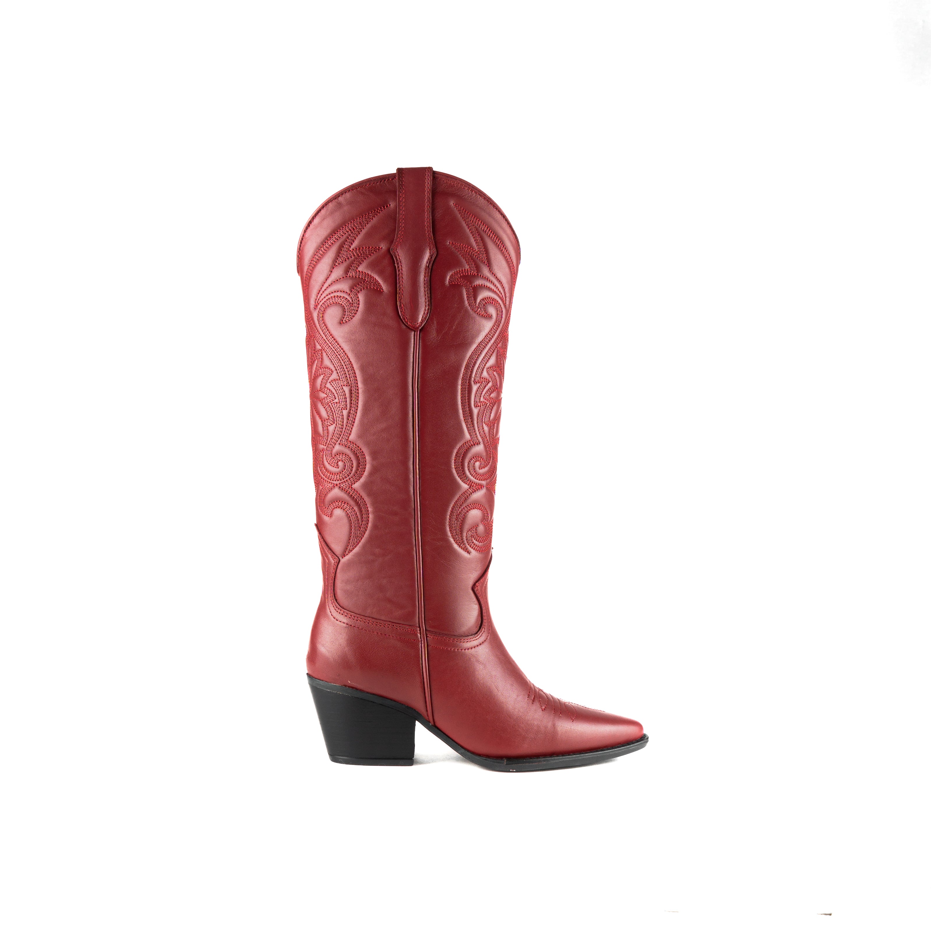 Bota SANDY piel cereza