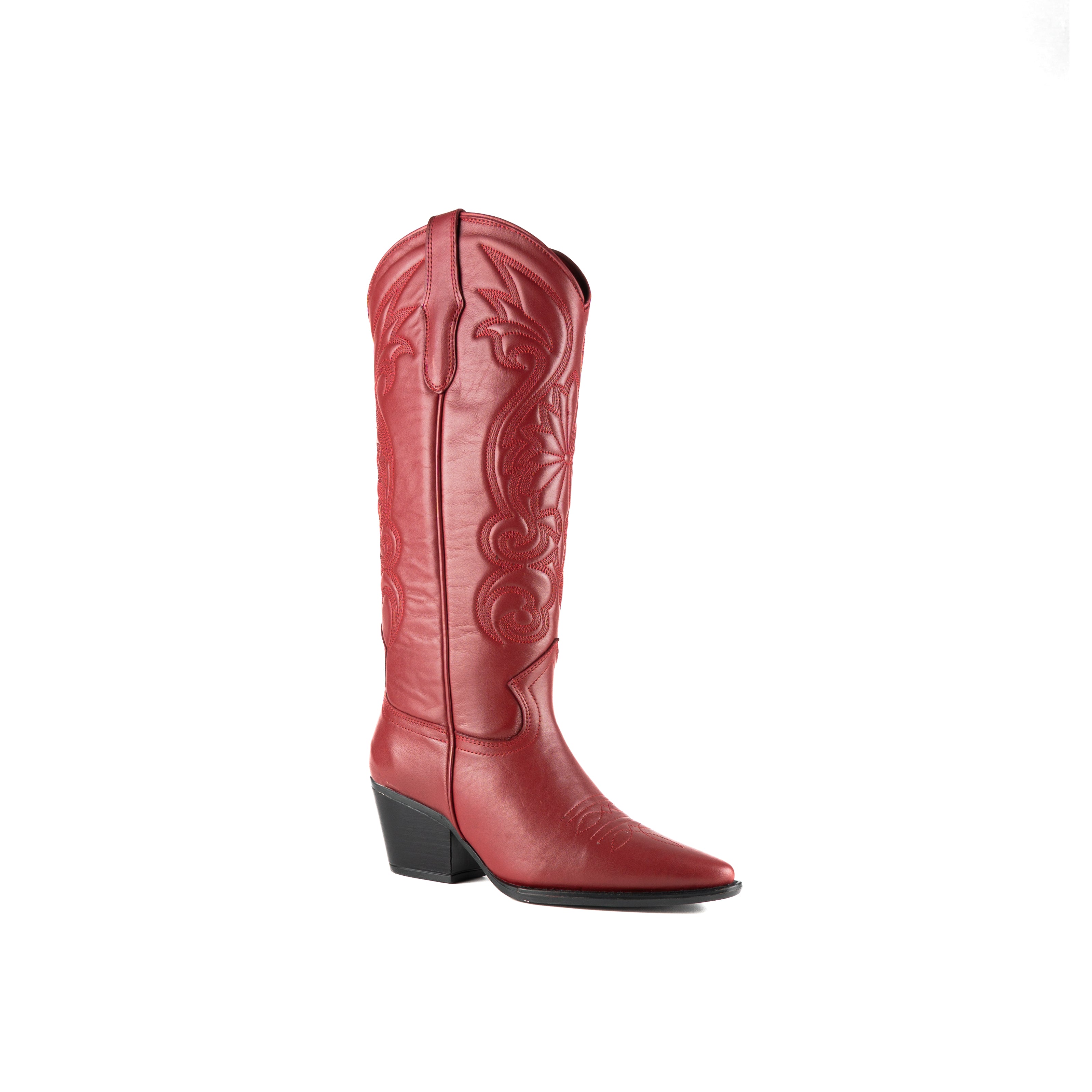 Bota SANDY piel cereza