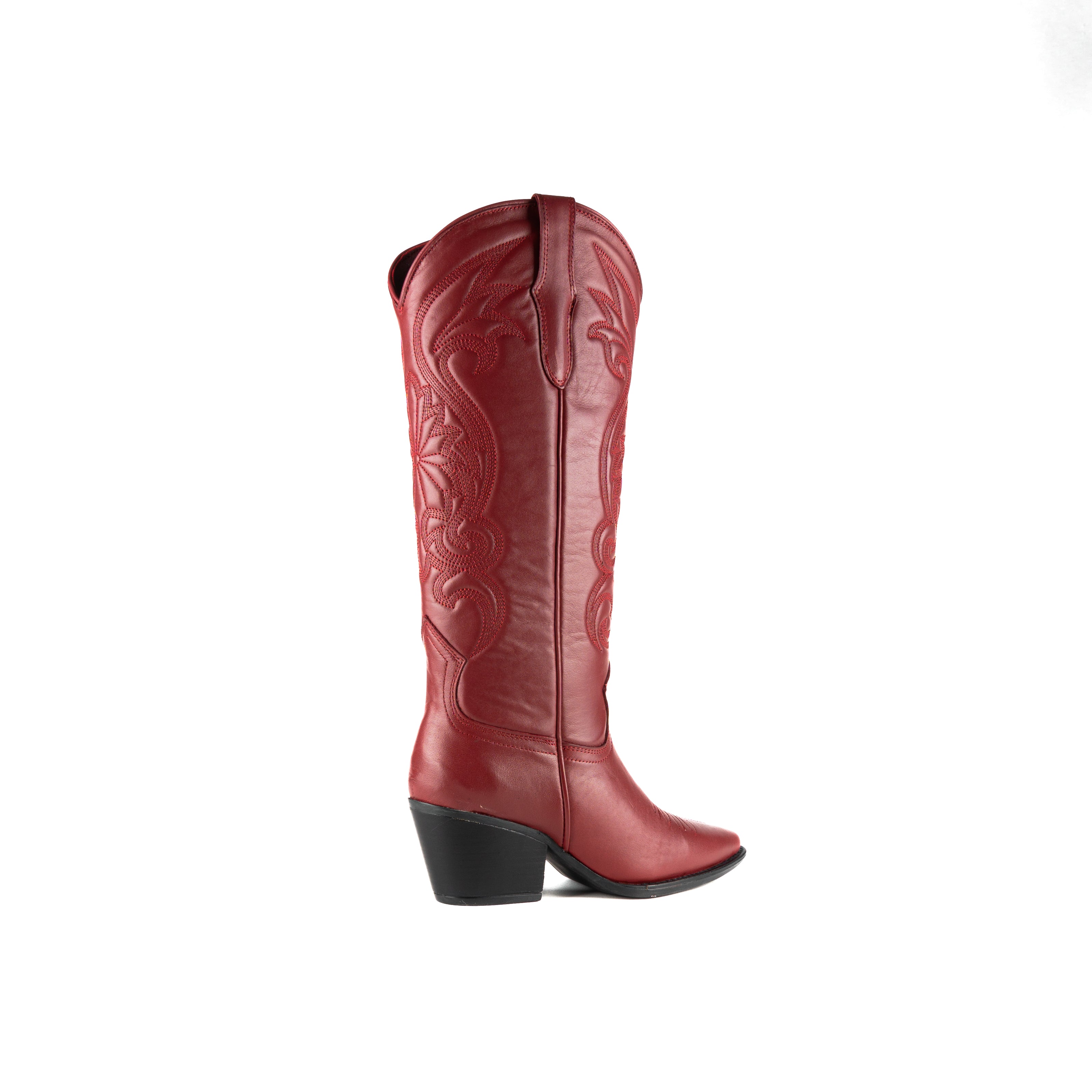 Bota SANDY piel cereza