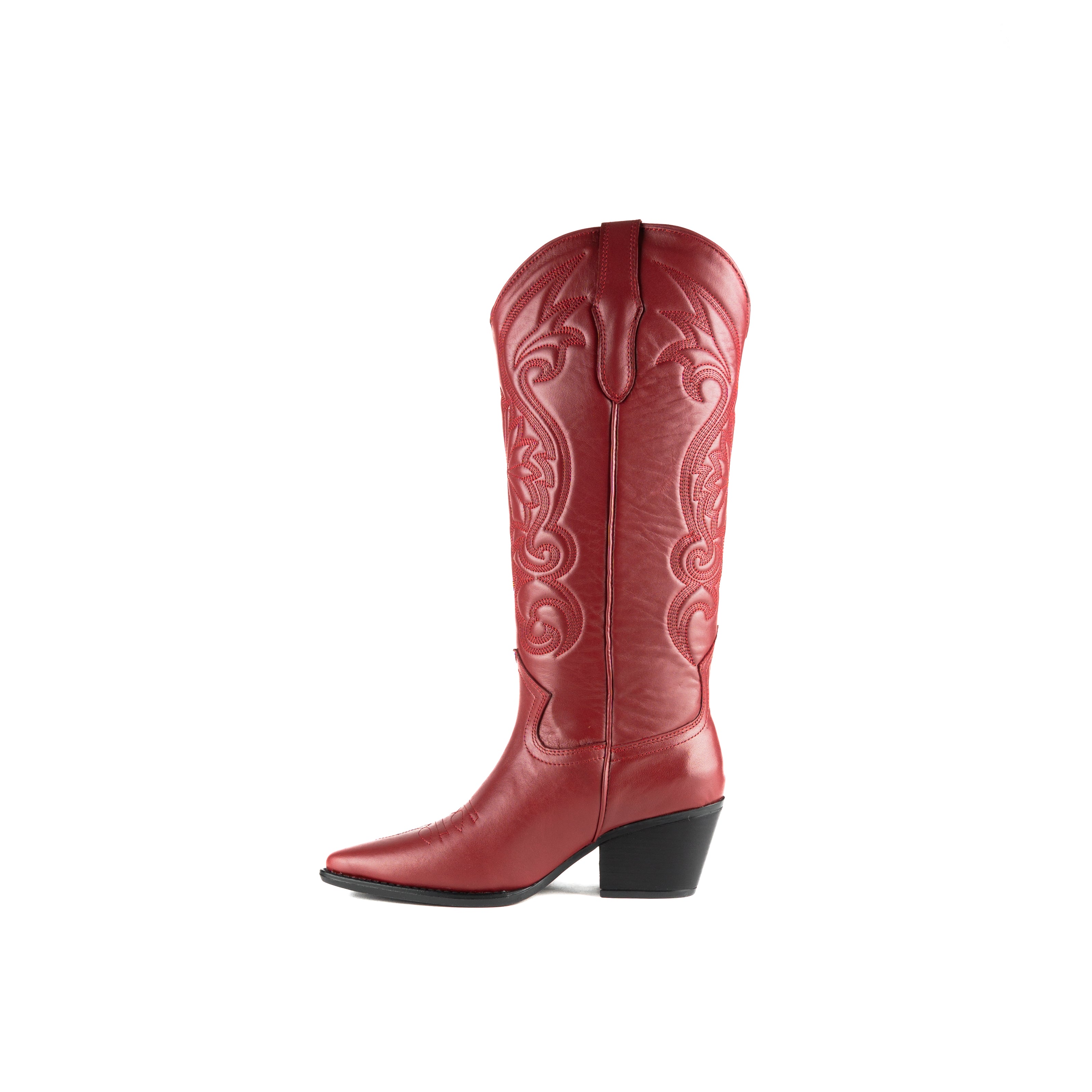 Bota SANDY piel cereza