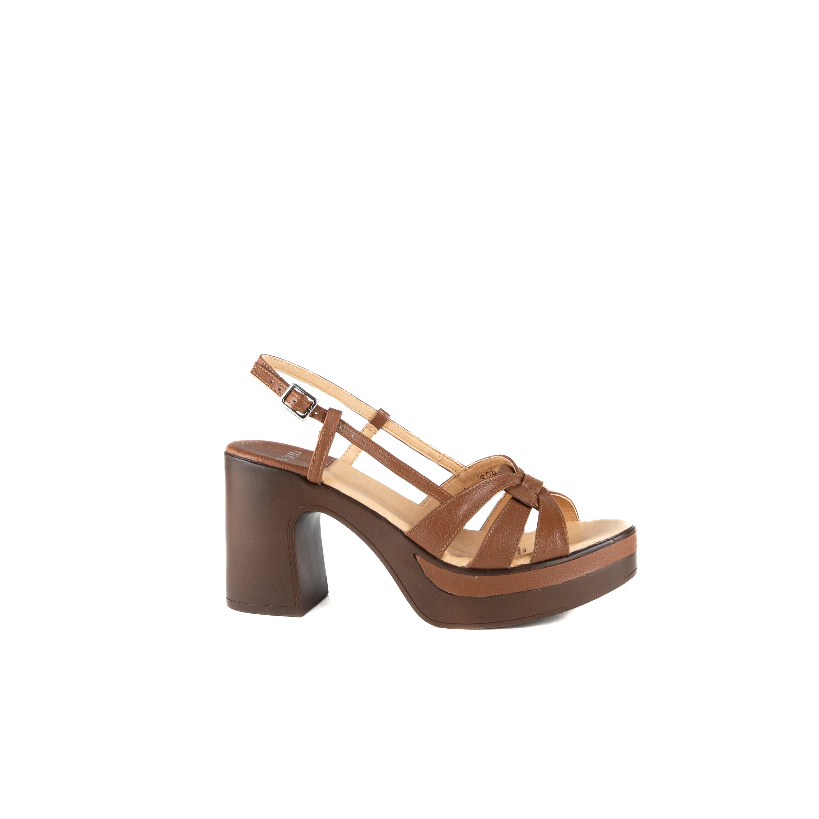 Sandalia BRUNA piel tan