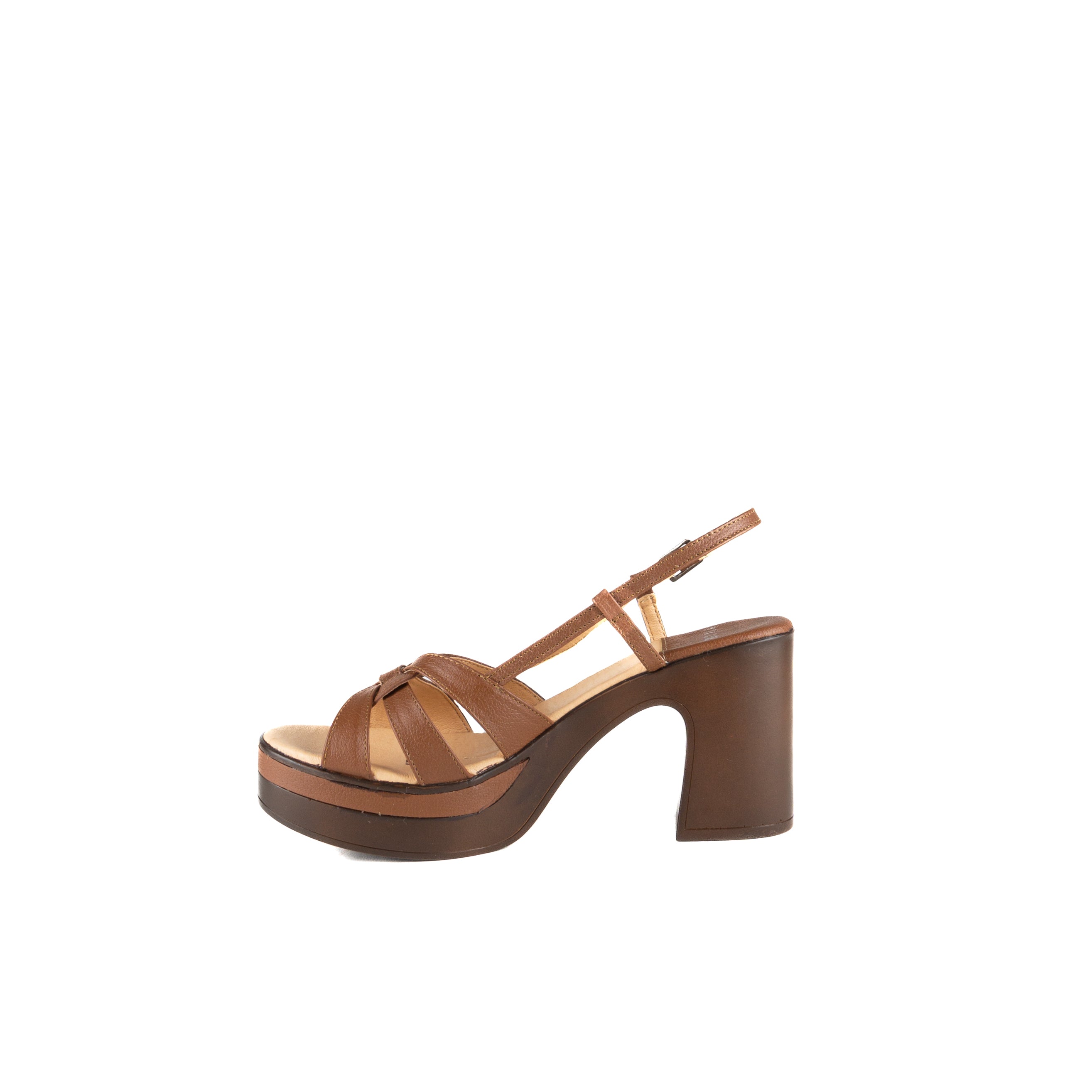 Sandalia BRUNA piel tan