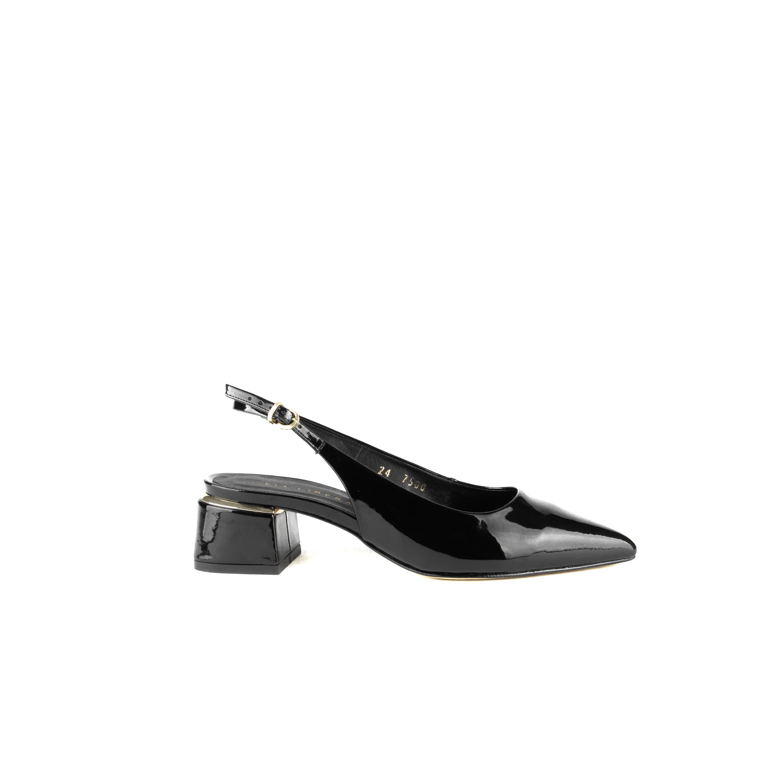 Zapatilla CATALINA charol negro