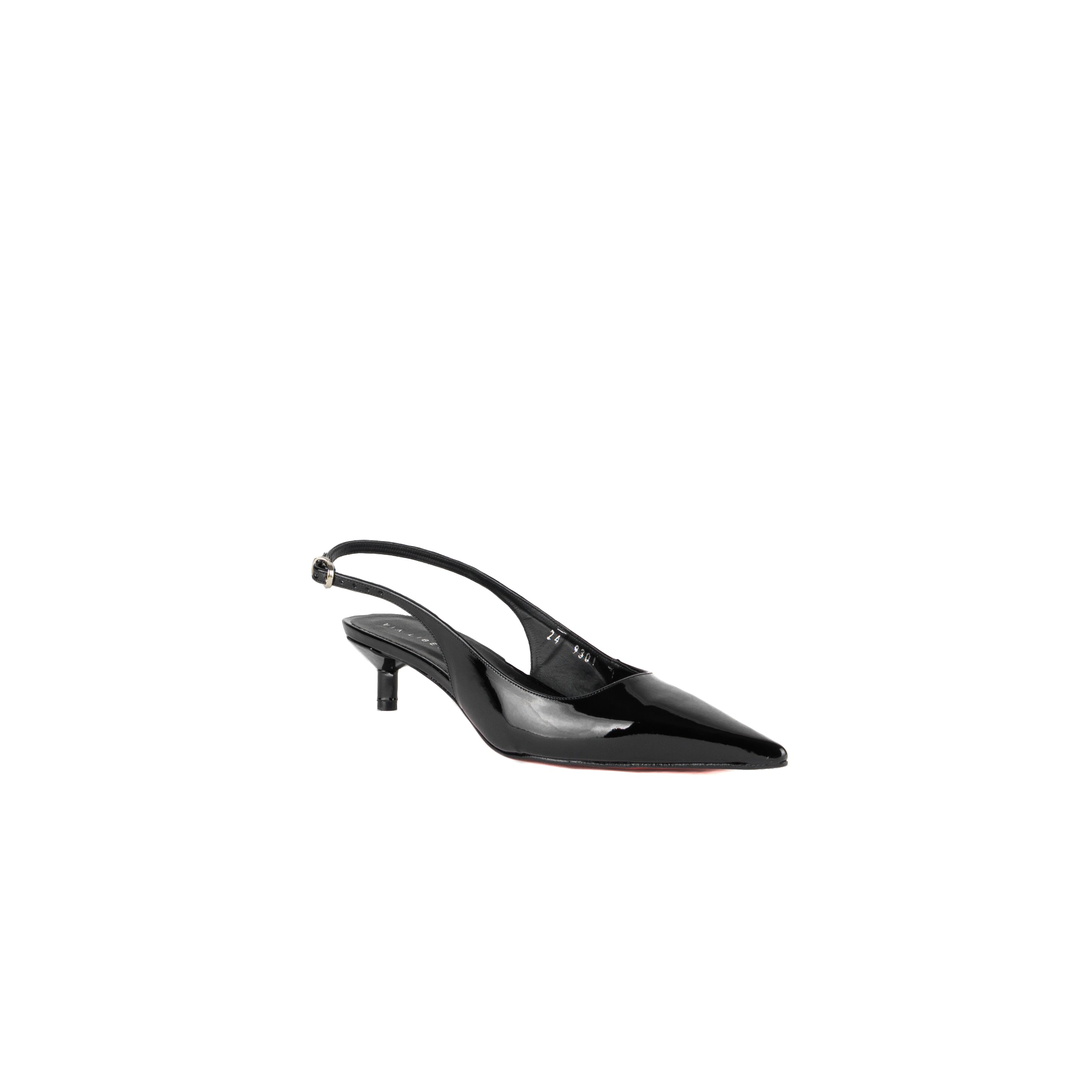 Zapatilla KITTEN charol negro