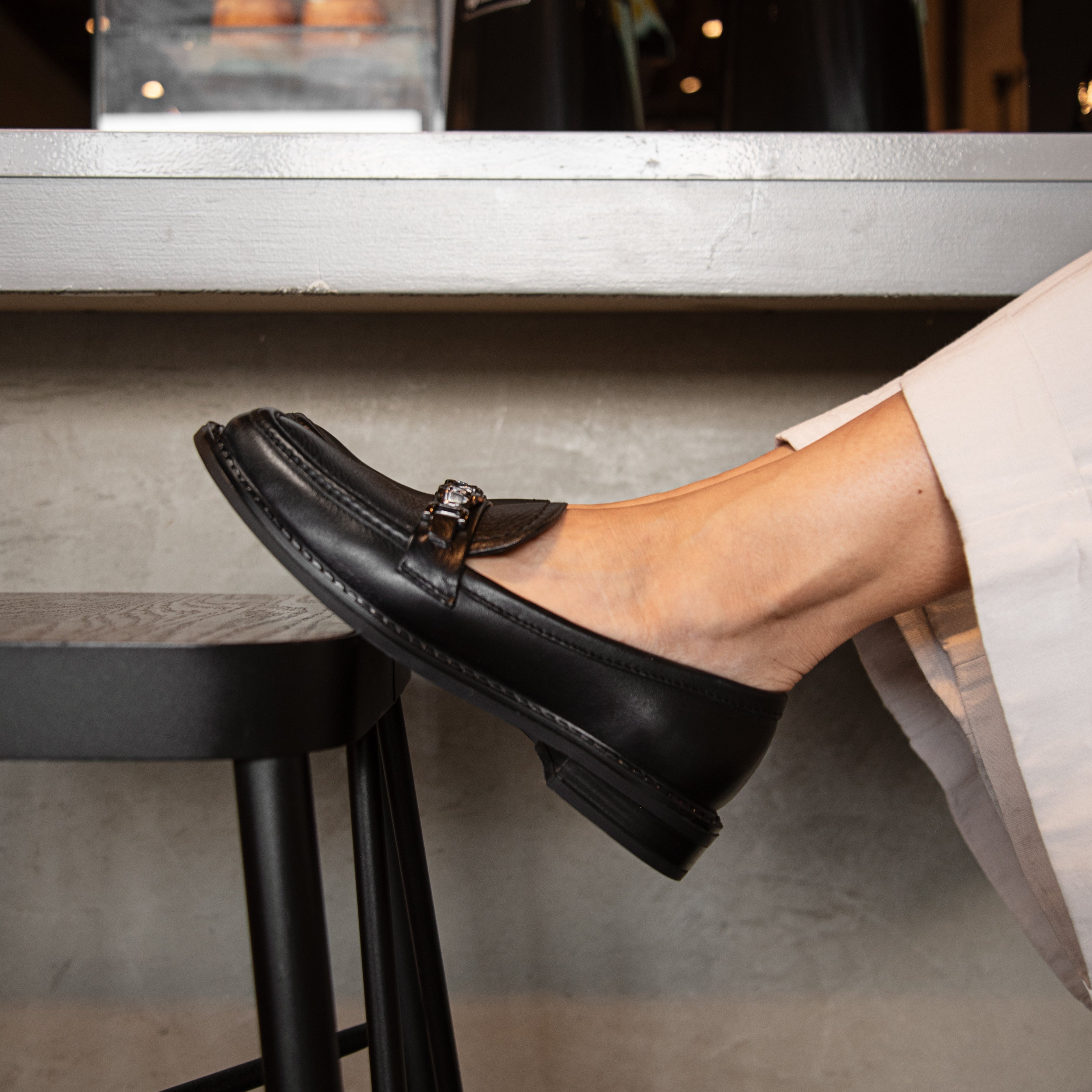Mocasin BLAIR piel negro