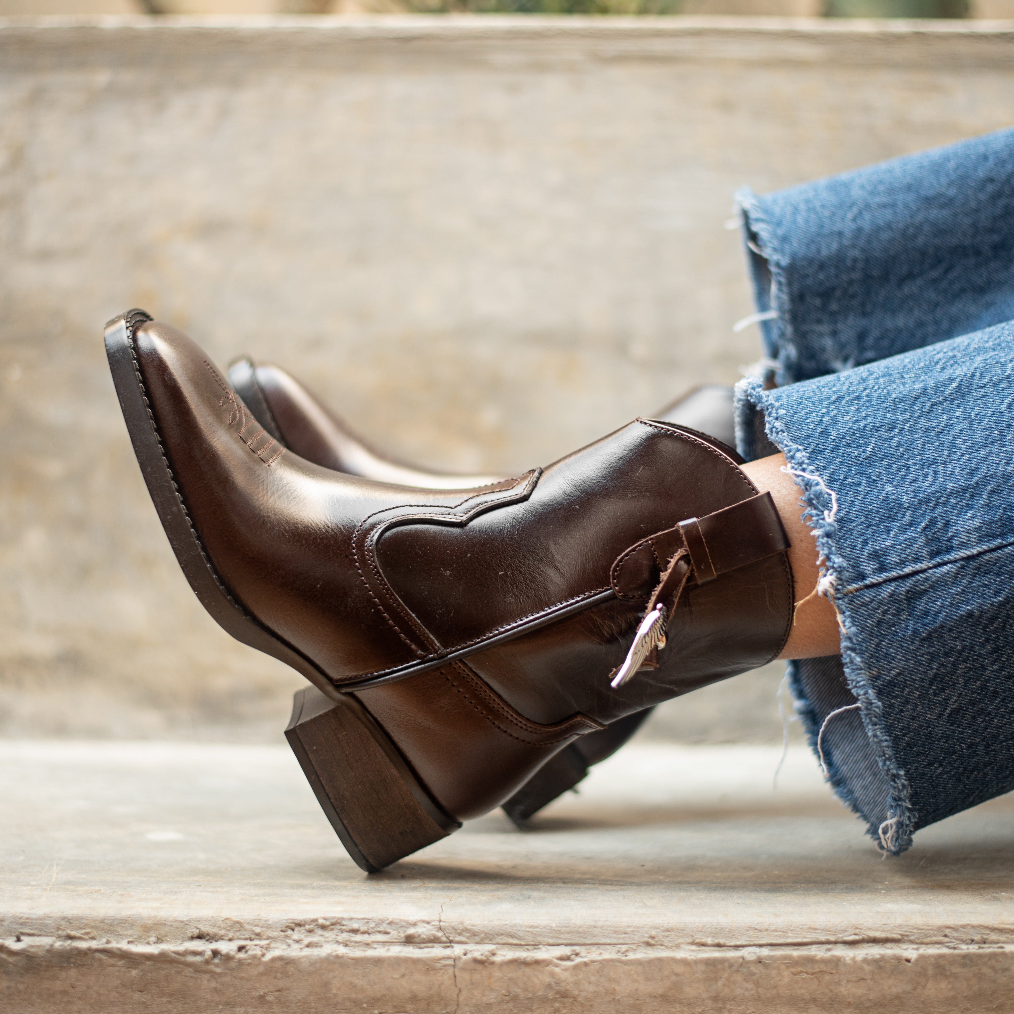 Botín Colette piel moka