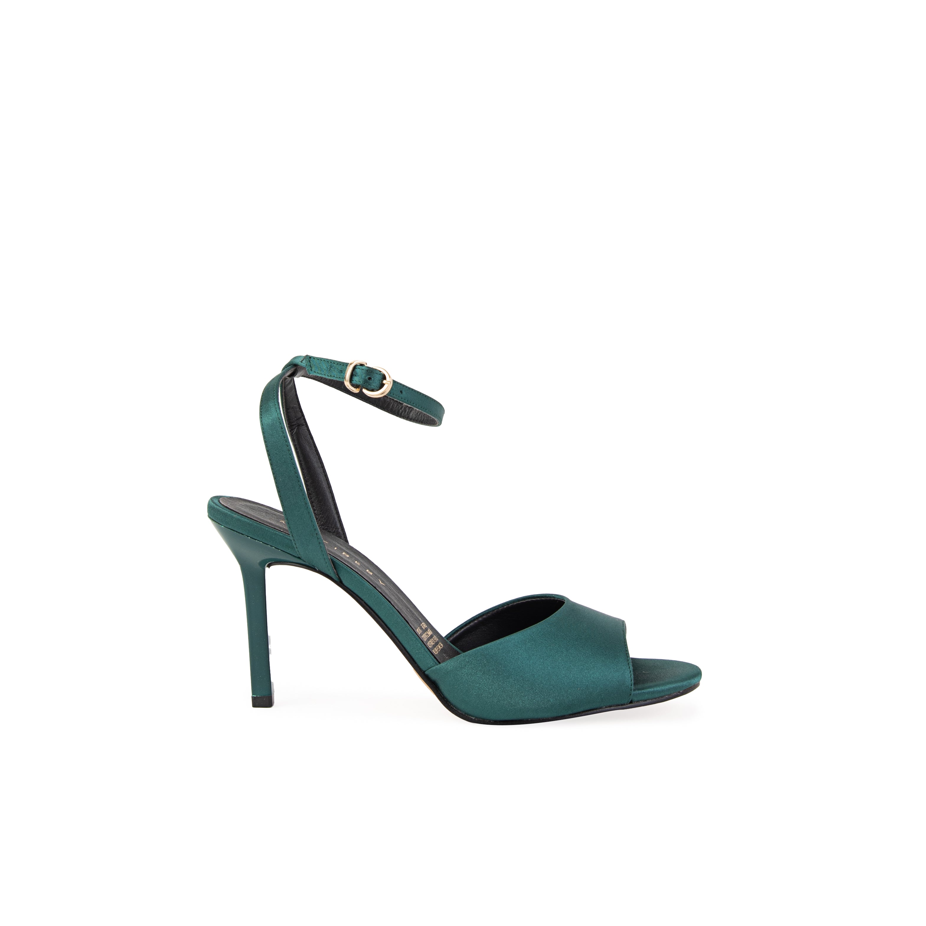 Sandalia tacón alto SKY razo verde bosque