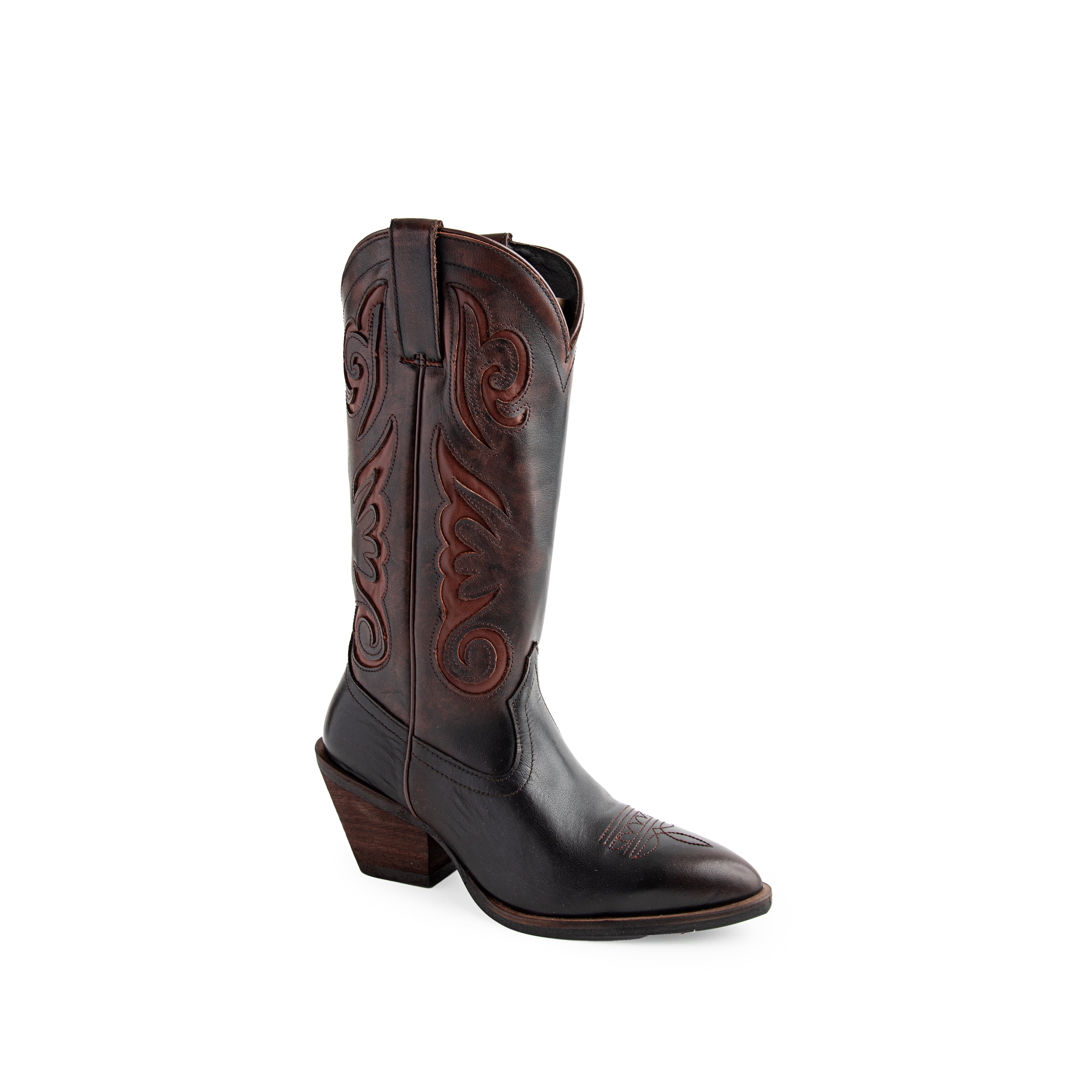 Bota DAFNE piel cognac