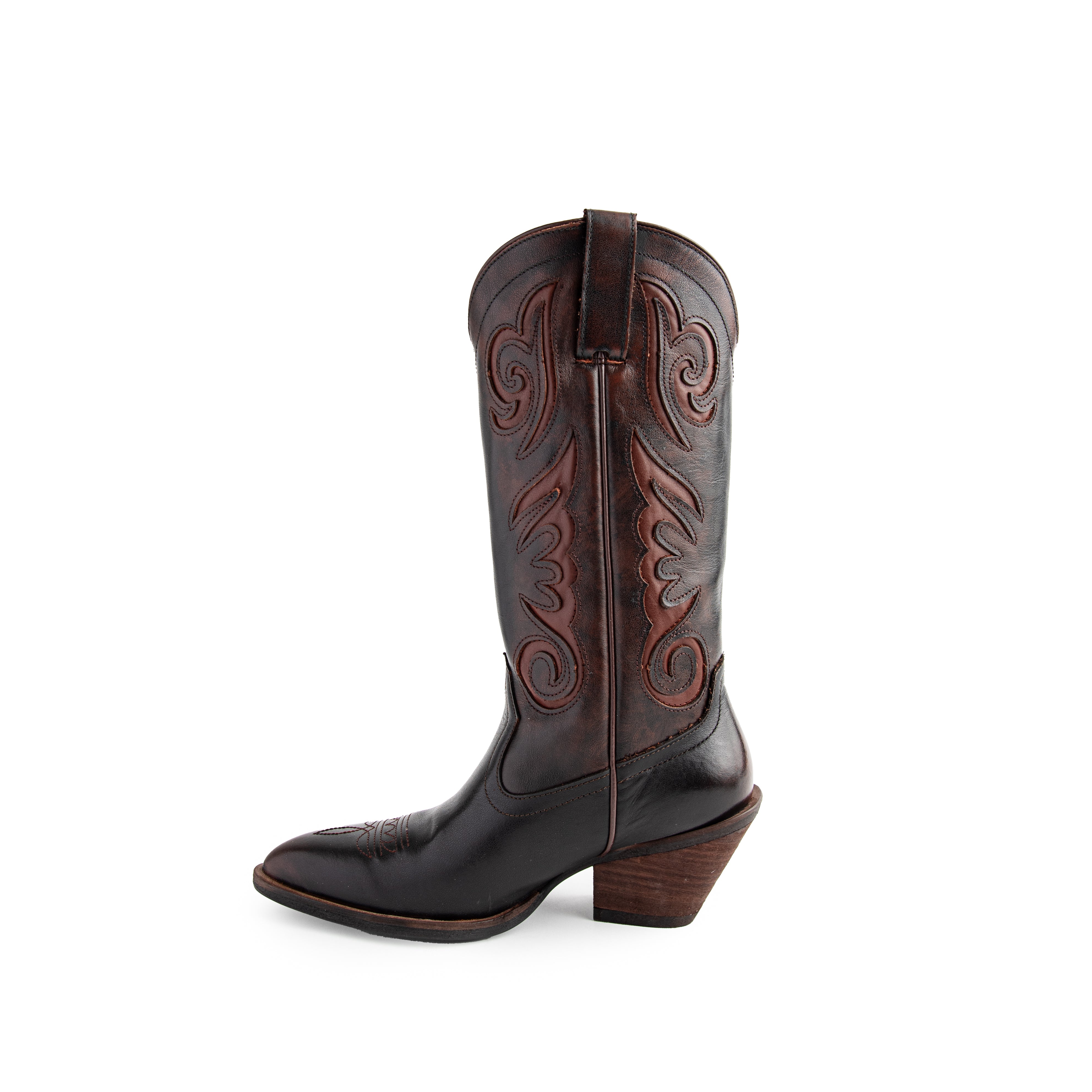 Bota DAFNE piel cognac