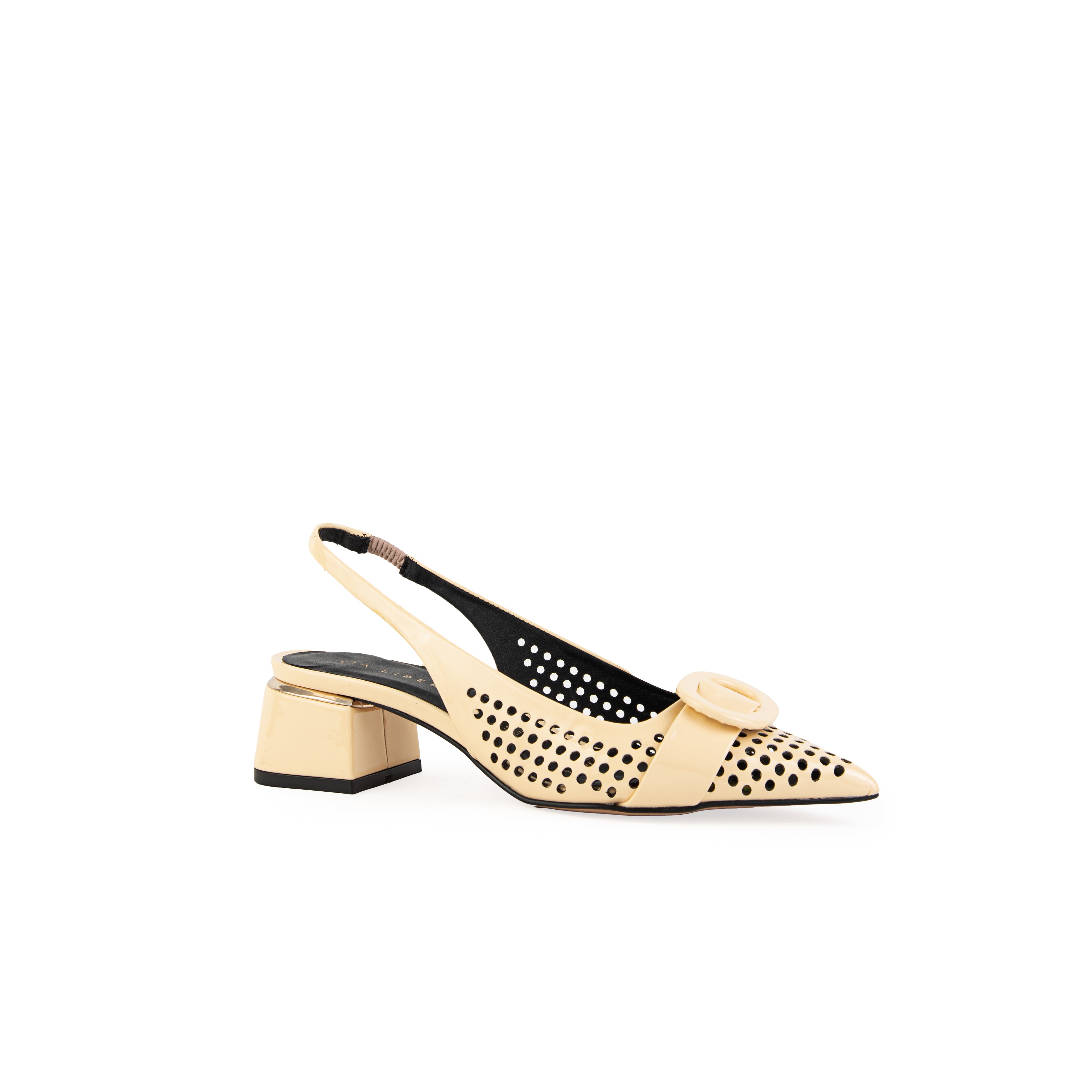 Zapatilla CHELSEA charol vainilla