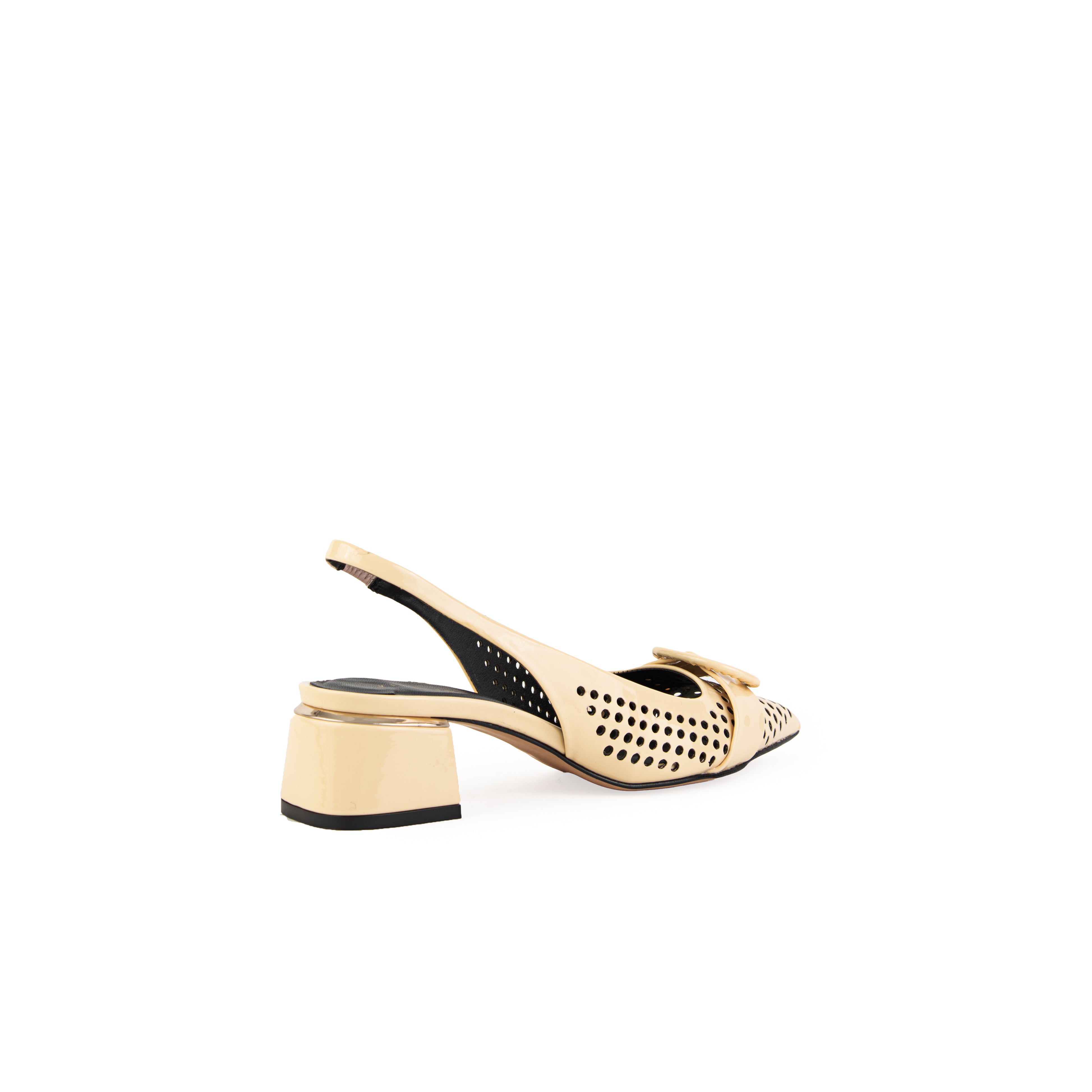 Zapatilla CHELSEA charol vainilla