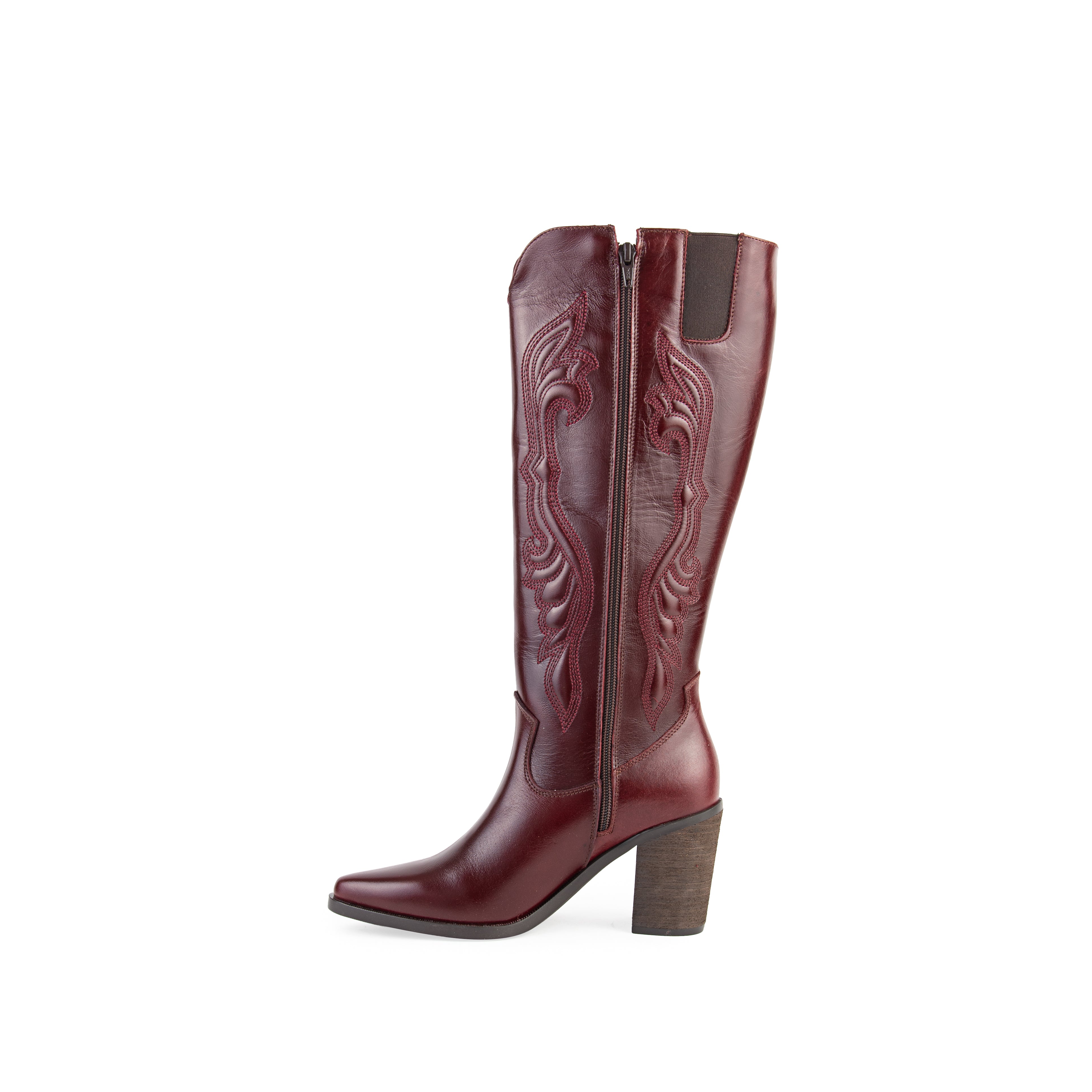 Bota KIRA piel burgundy