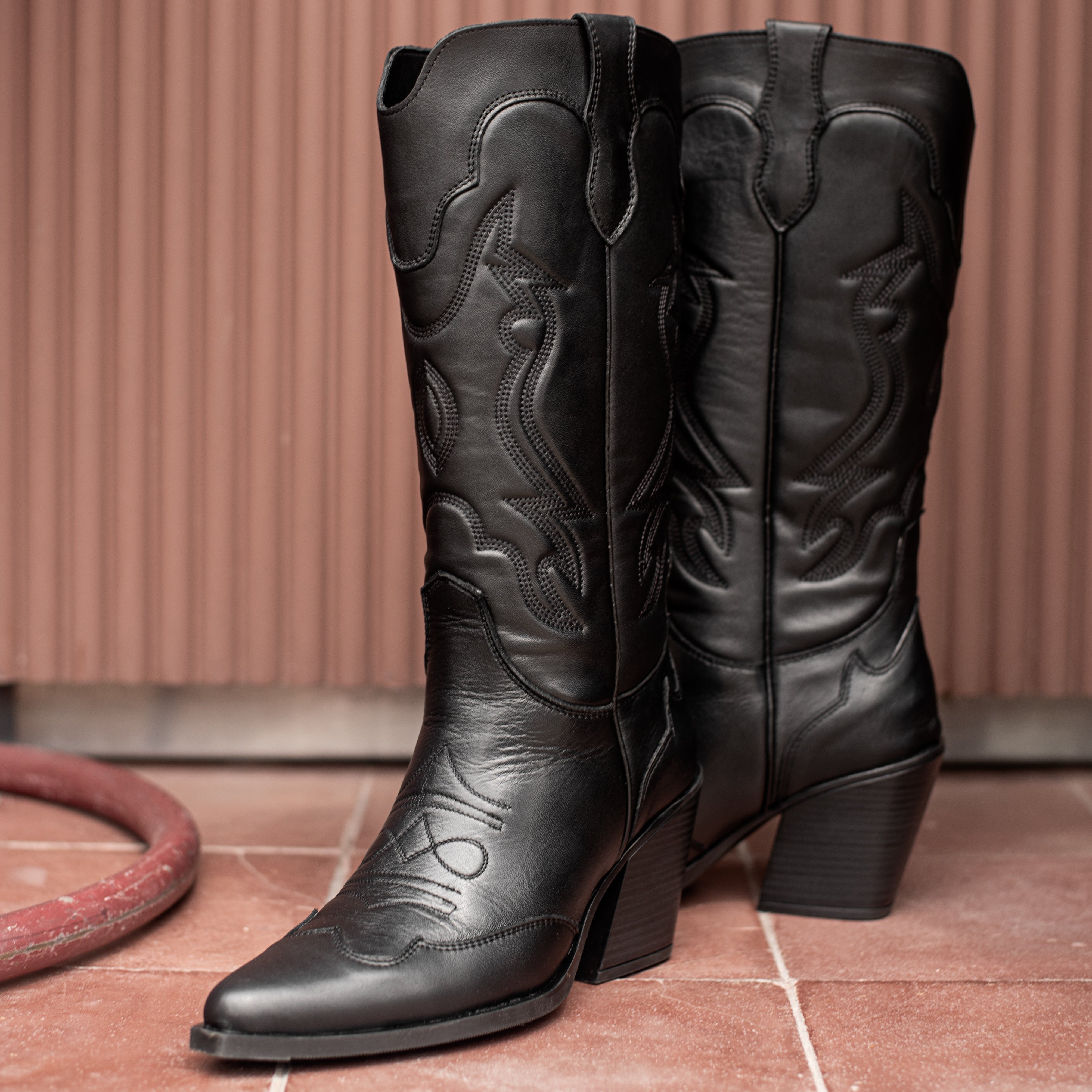 Bota MABEL piel negro