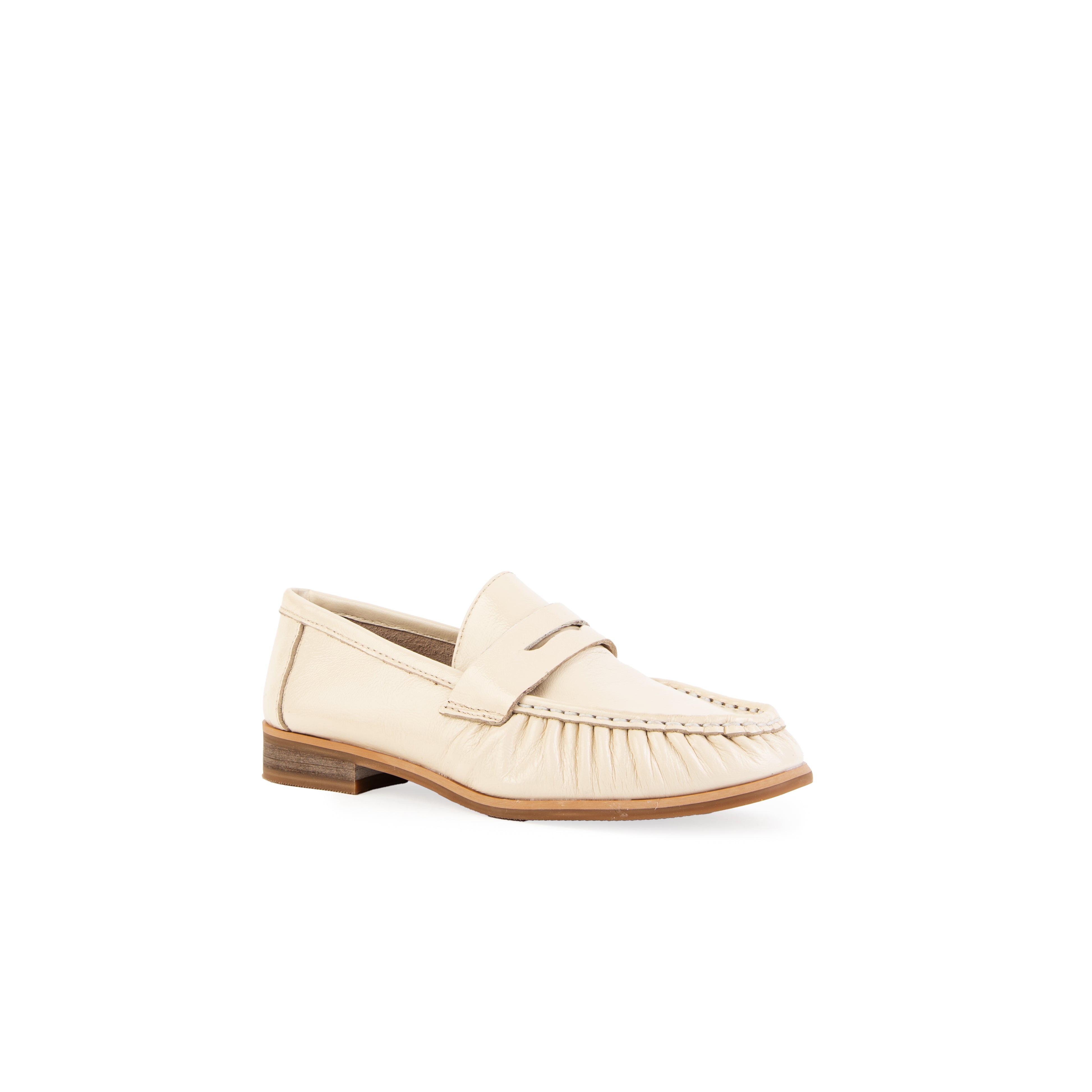 Mocasin LUCCA piel hueso