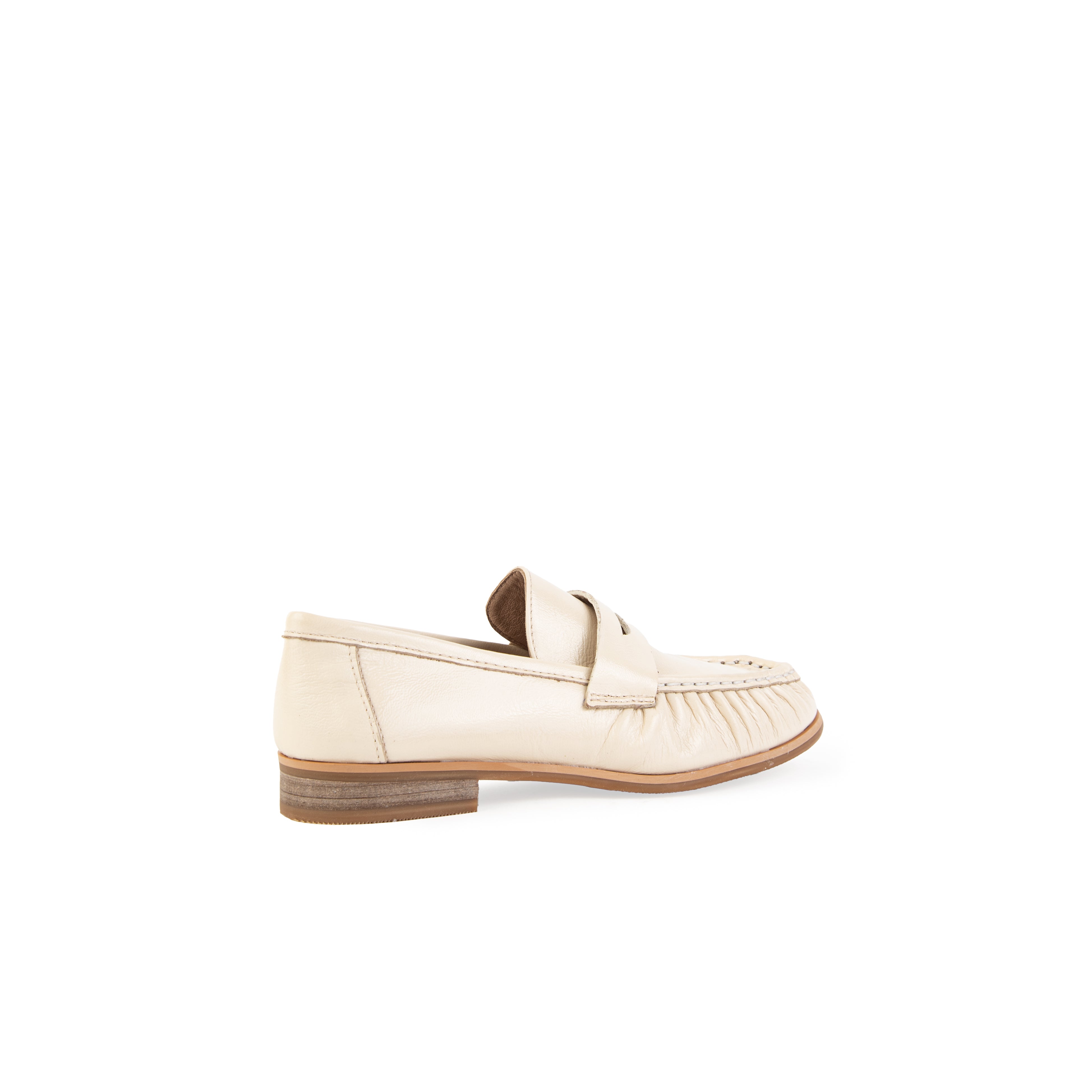 Mocasin LUCCA piel hueso