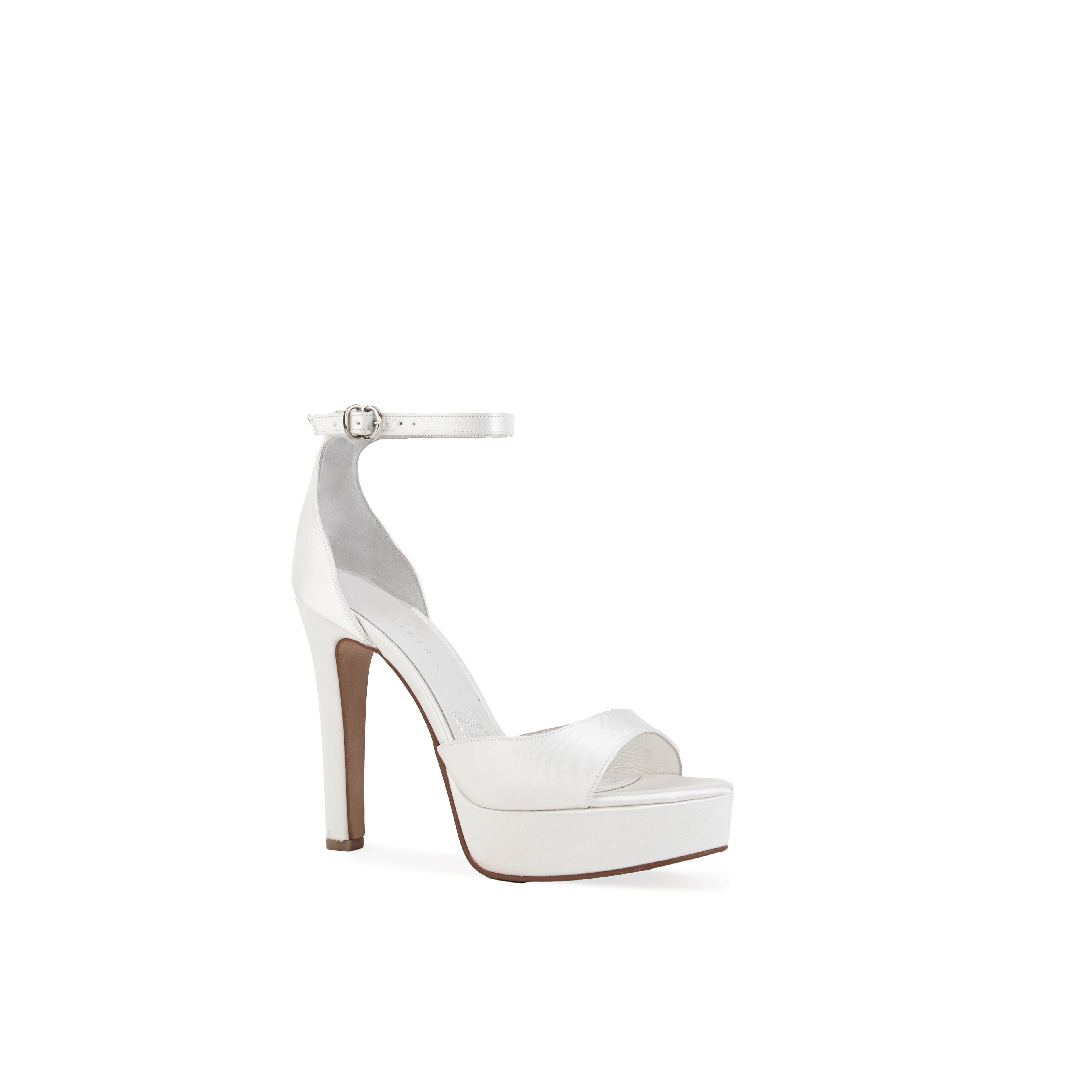Sandalia de tacón alto AURA razo leche