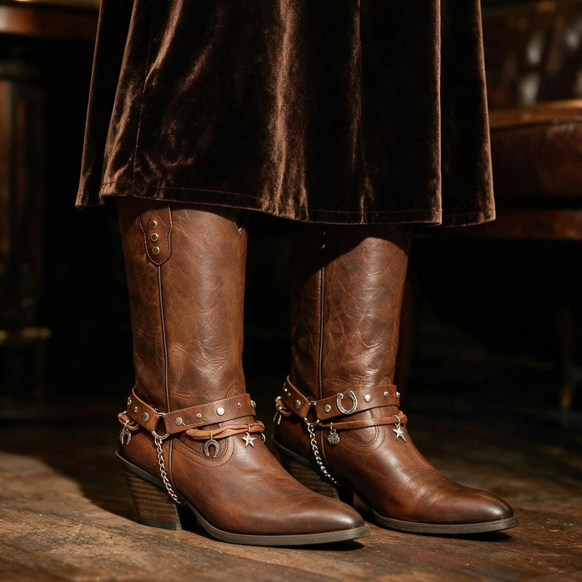 Bota DUPONT piel ladrillo