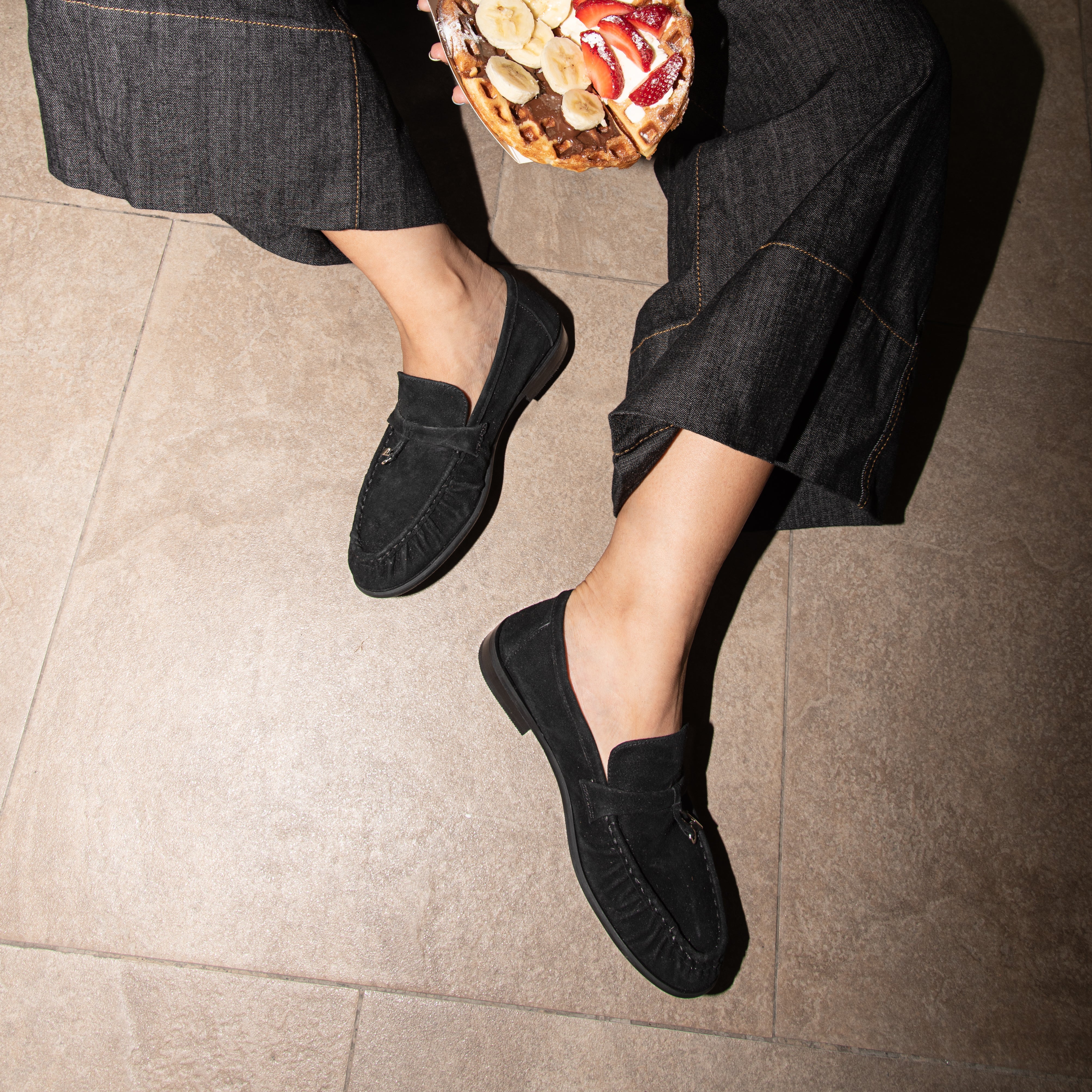 Mocasin SHELLY ante negro