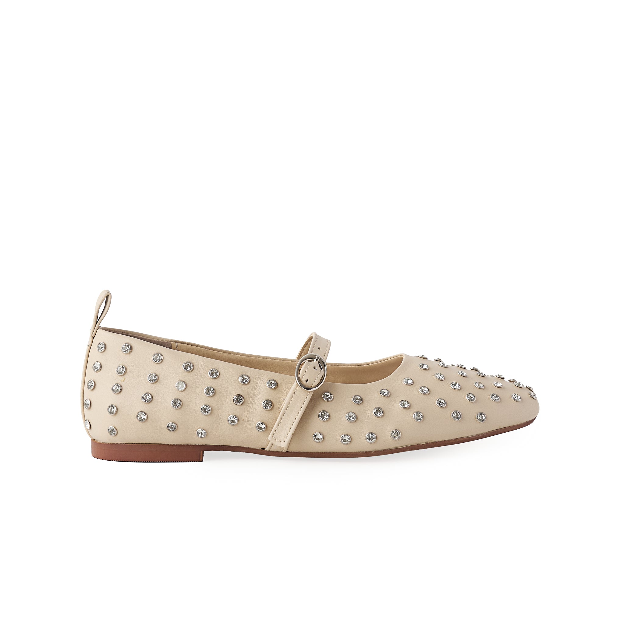 Flat EMILY piel beige