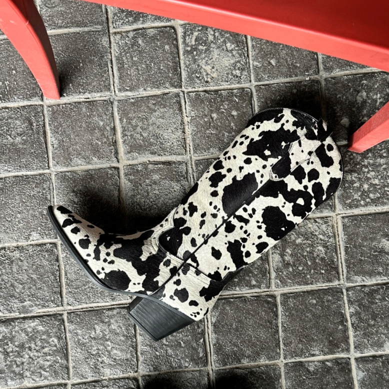 Bota piel TESS pelo negro