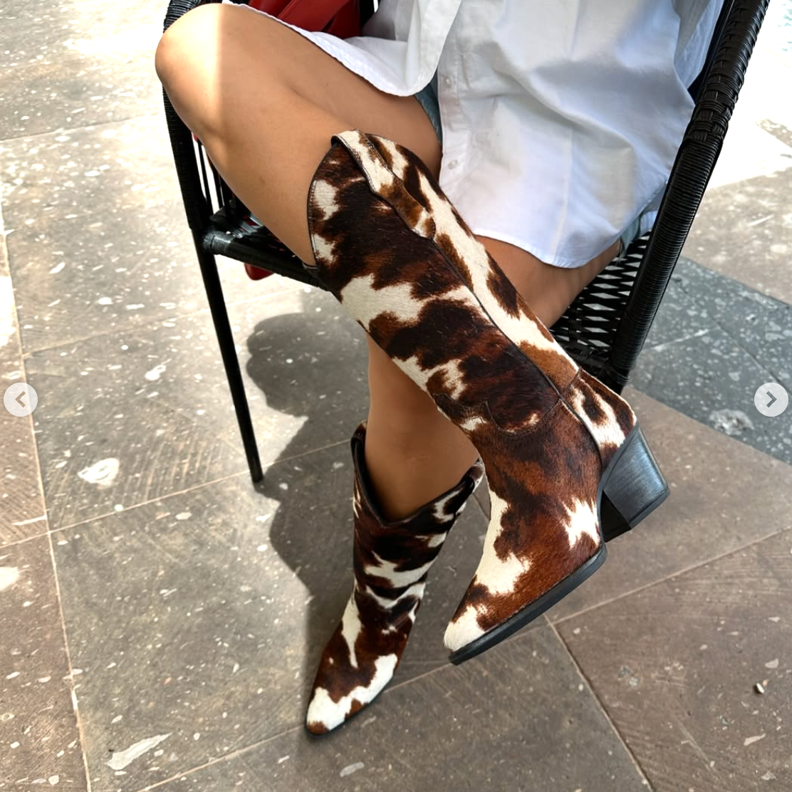 Bota piel TESS pelo cafe