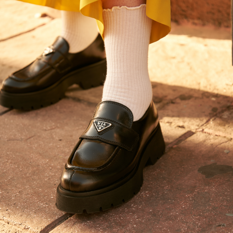 Mocasin PIPER piel negro