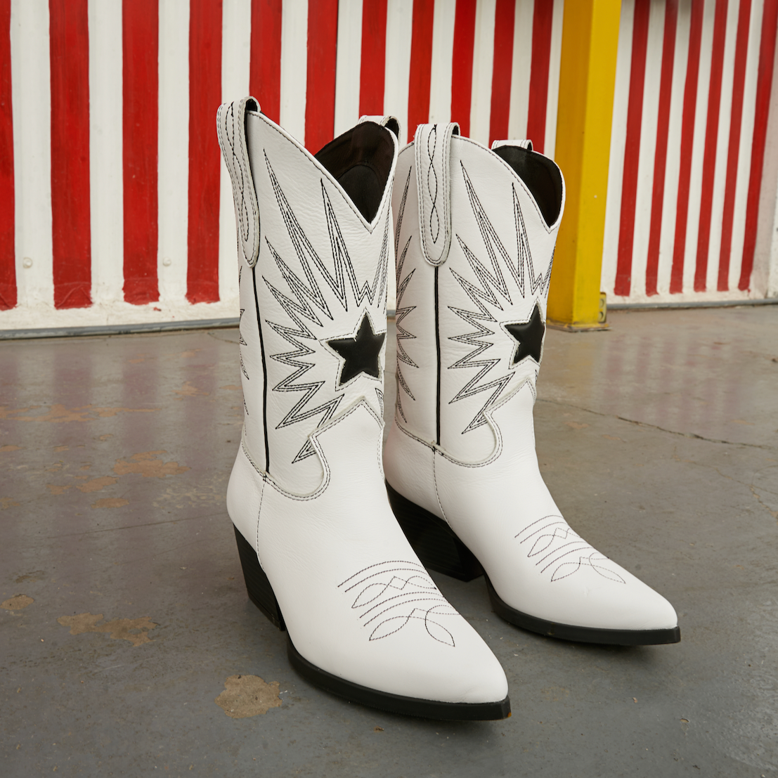 Bota DAKOTA piel blanco