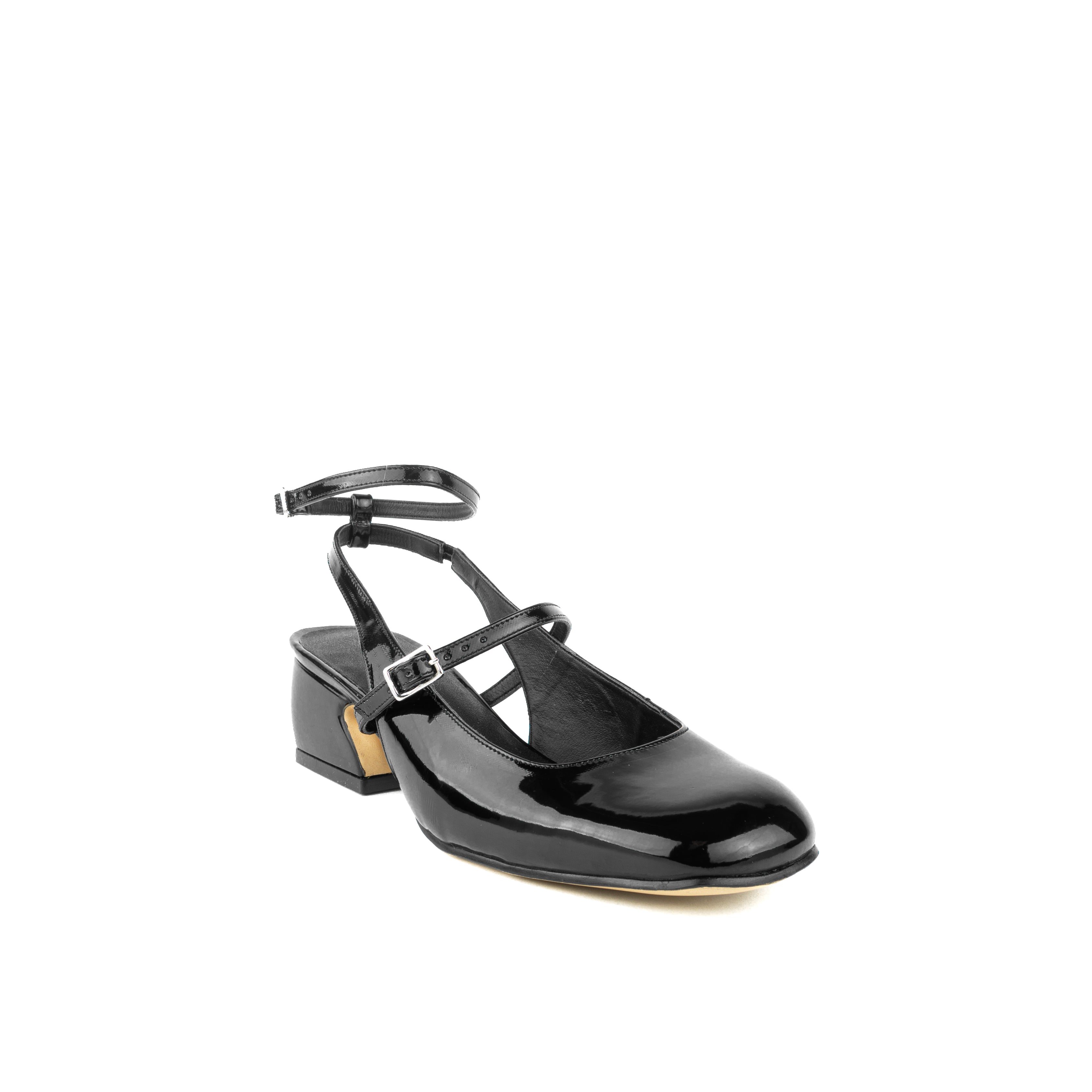 Zapatillas MIKO charol negro