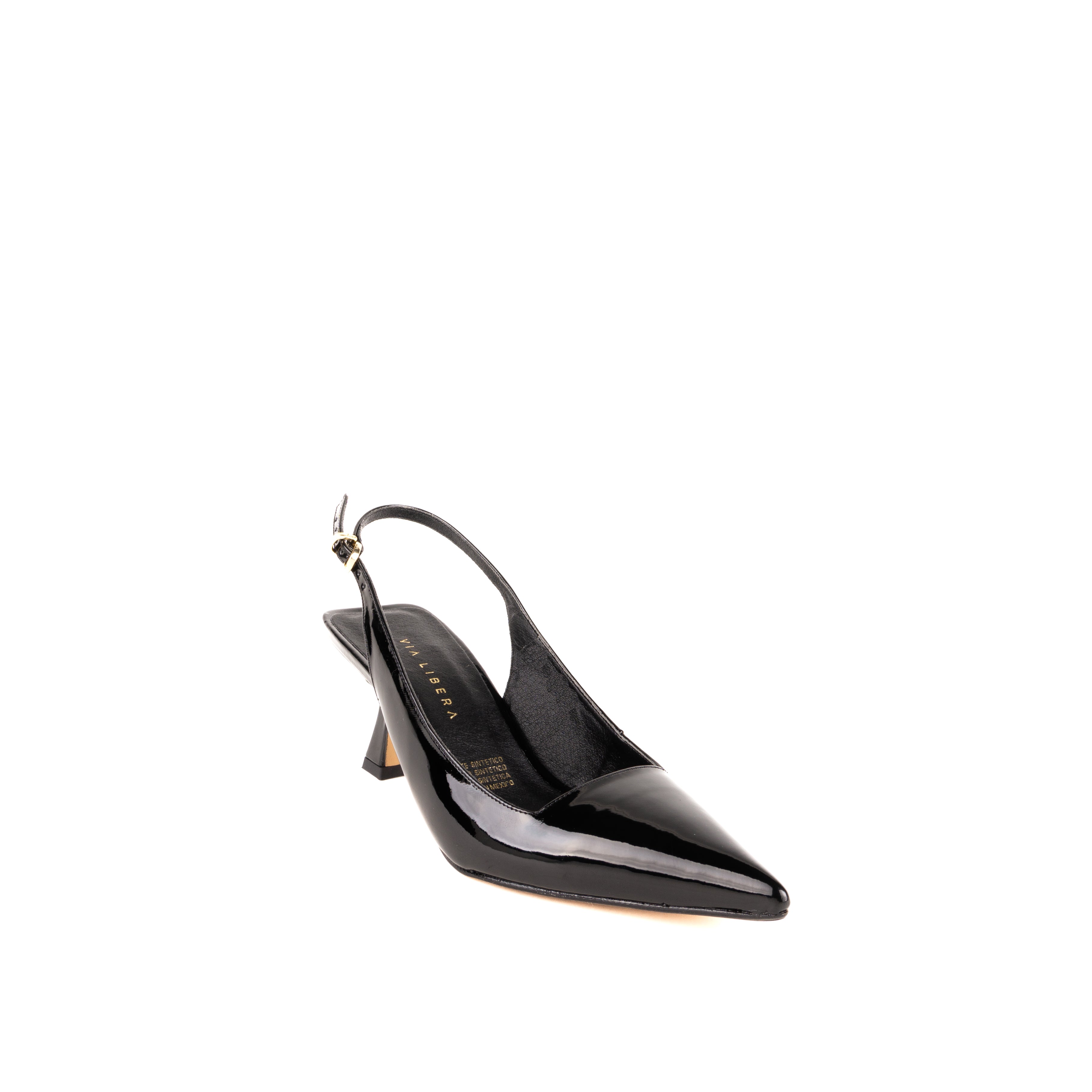 Zapatilla JANINE charol negro