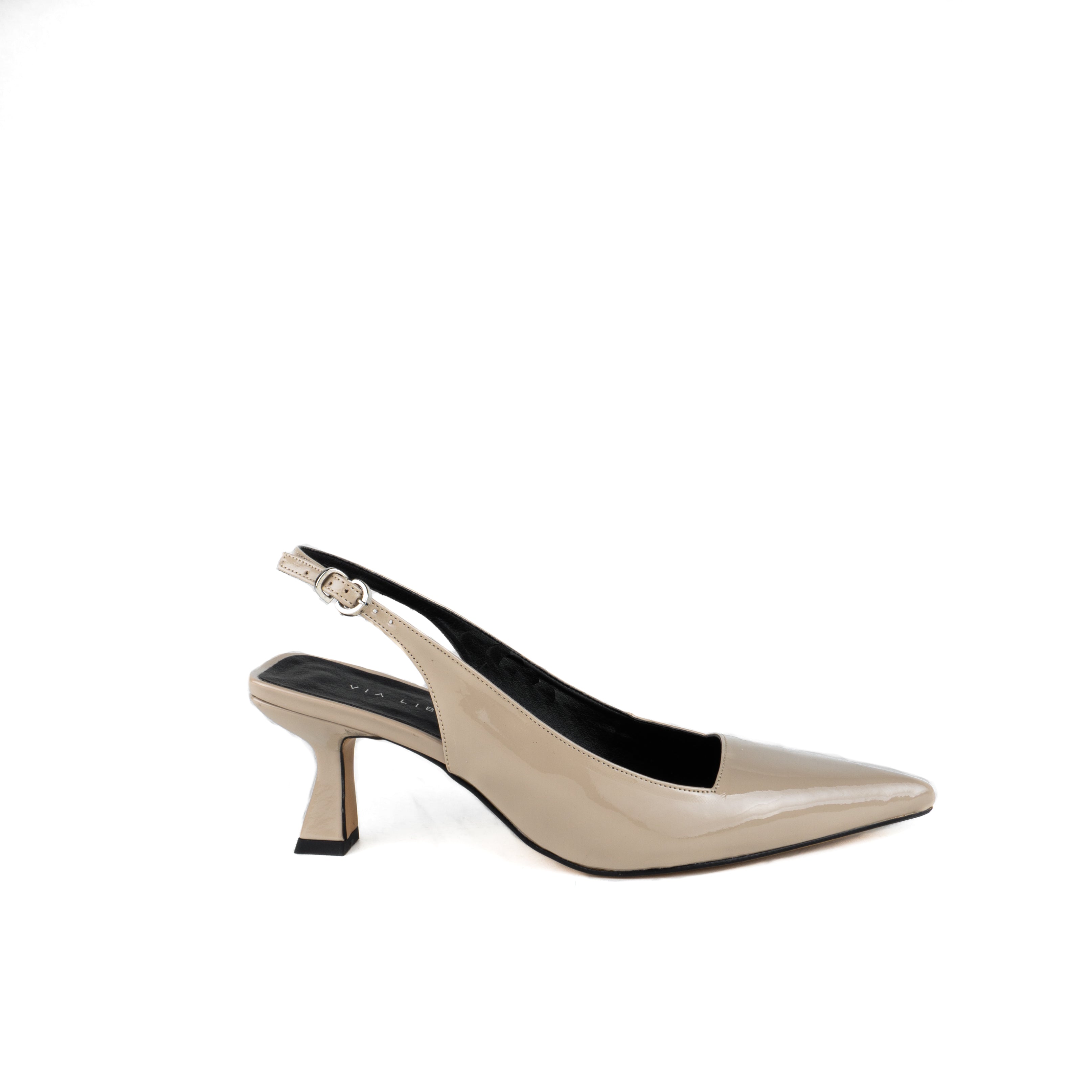 Zapatilla JANINE charol beige