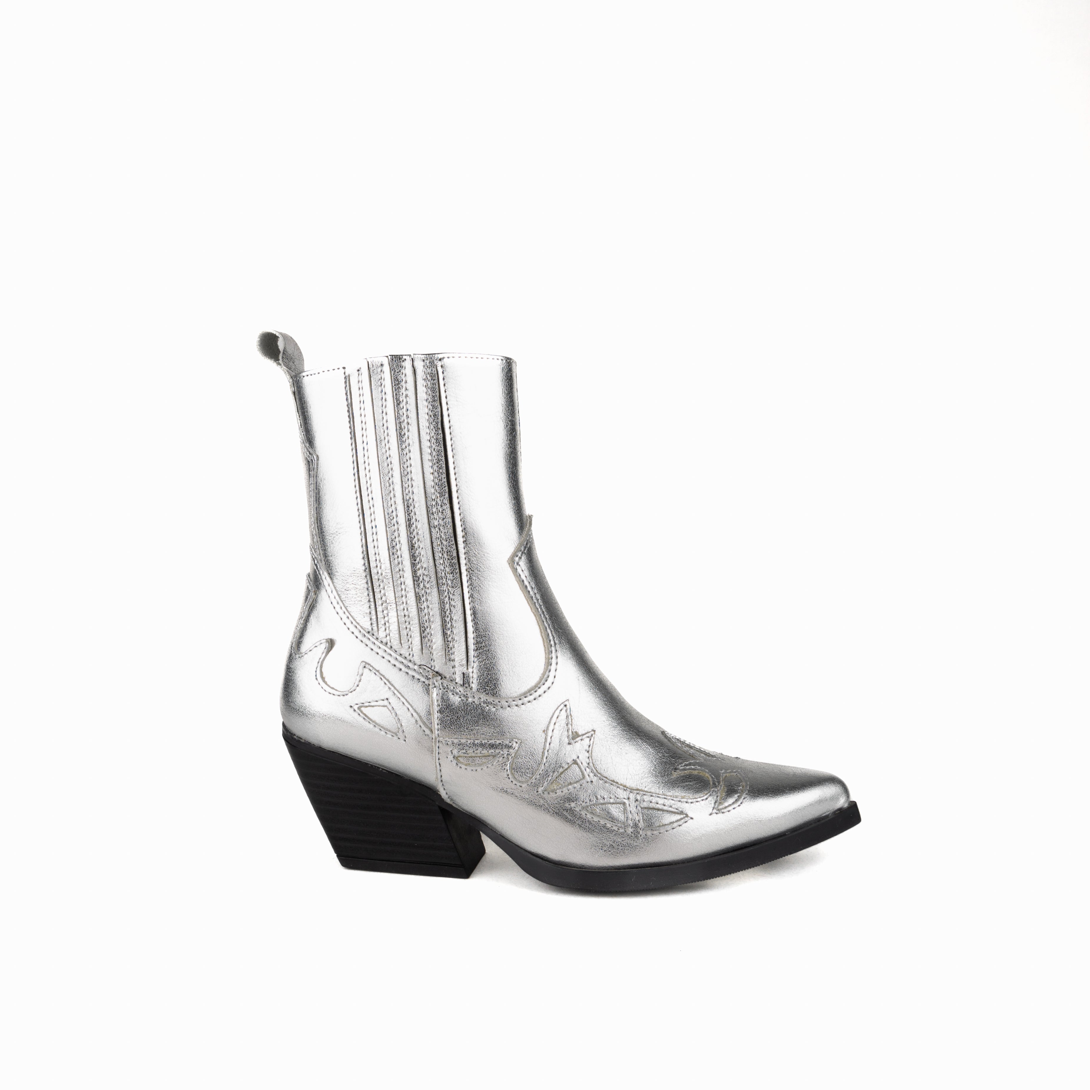 Botin VALENTINA piel plata