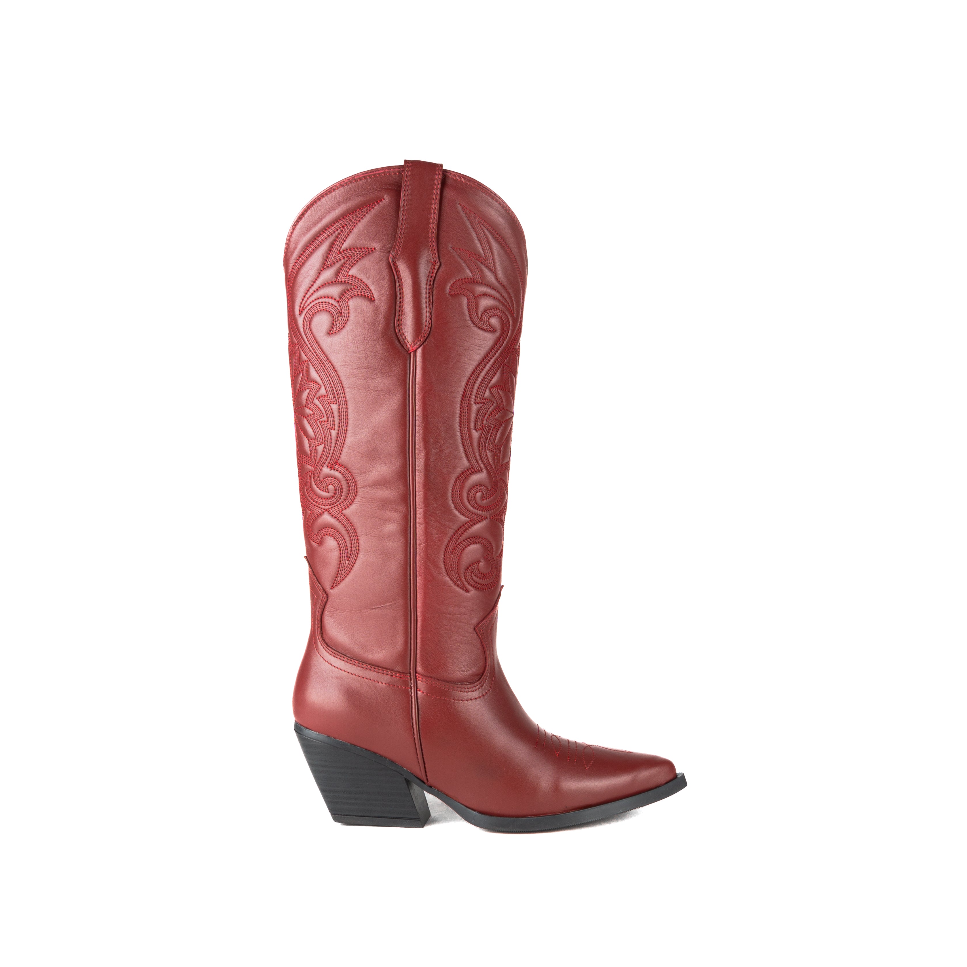 Bota SANDY piel cereza