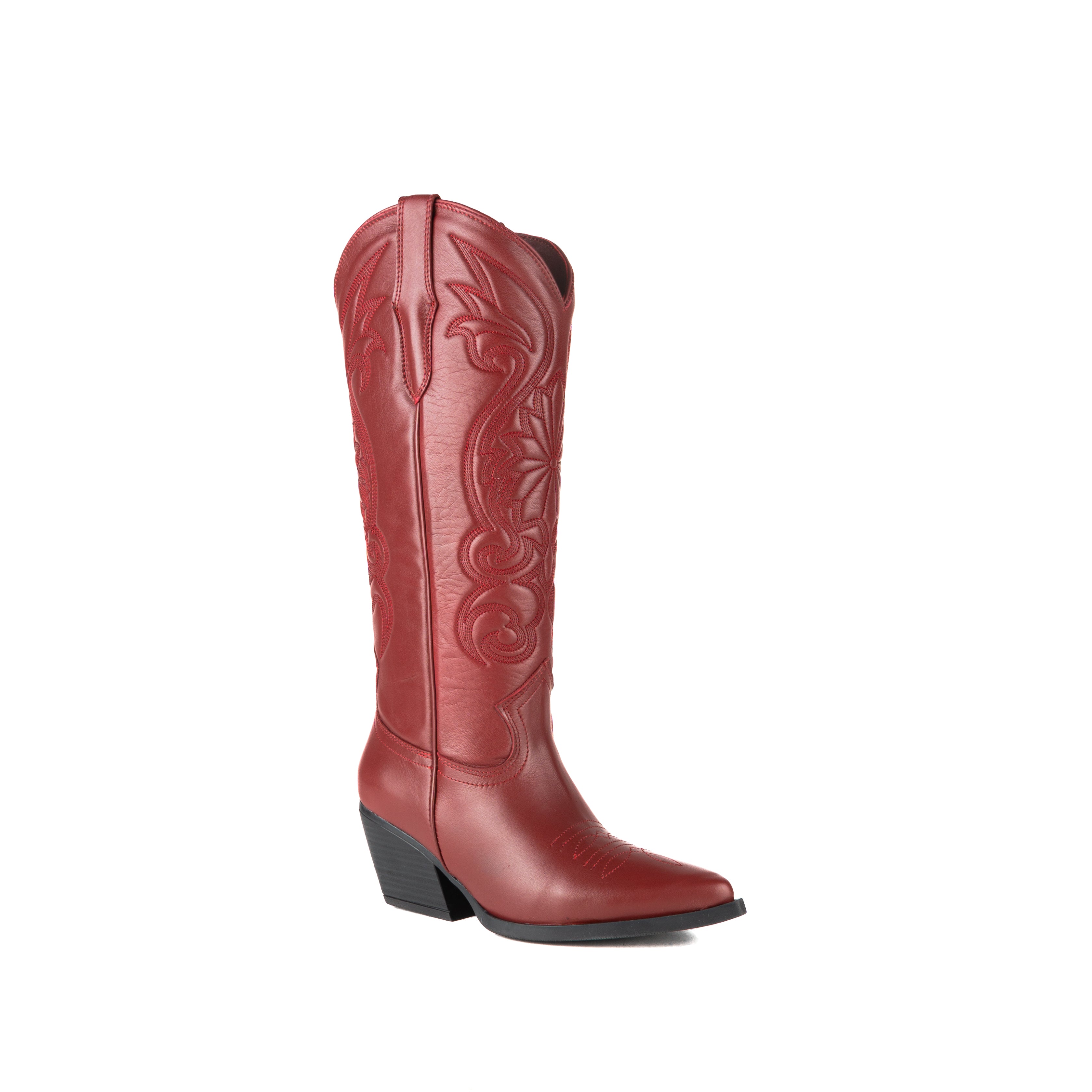 Bota SANDY piel cereza