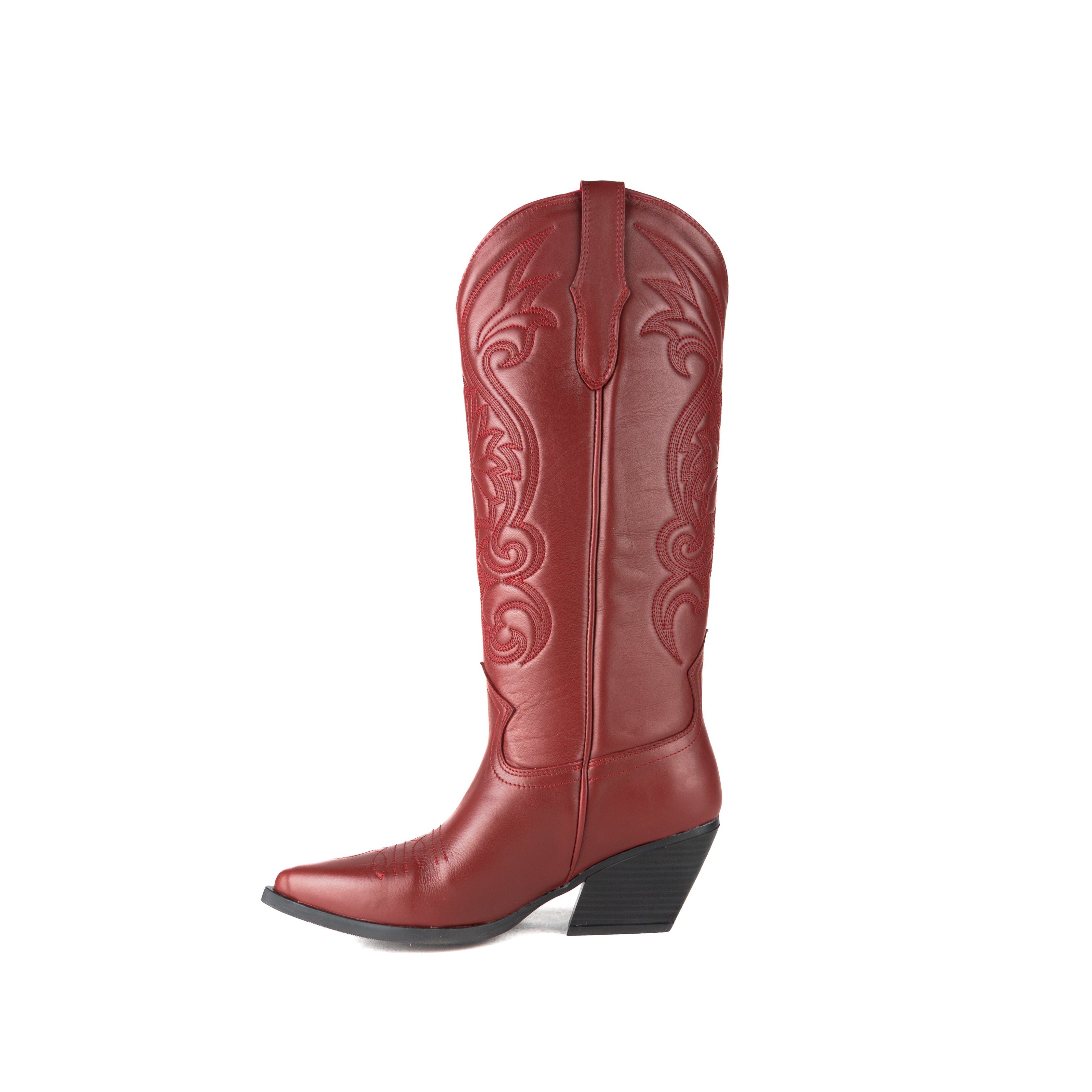 Bota SANDY piel cereza