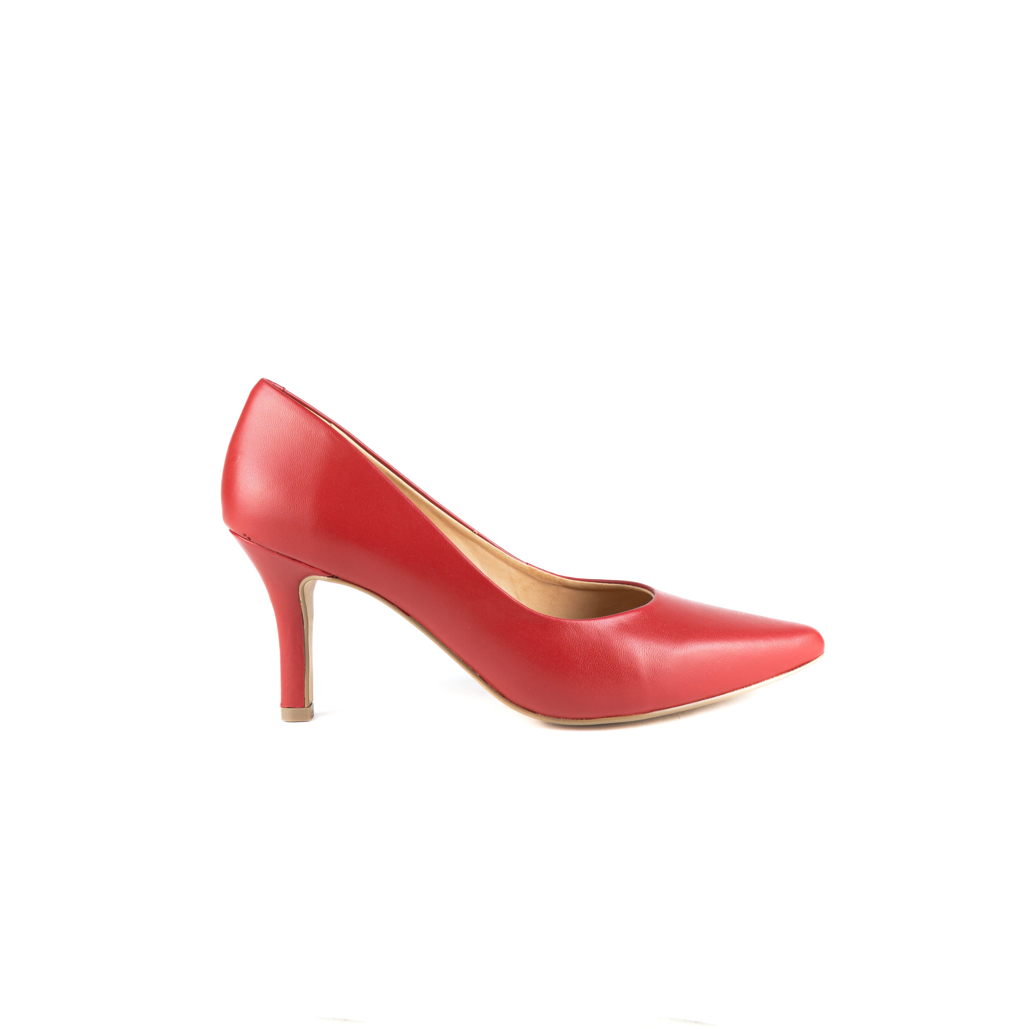 Zapatilla GLAM piel rojo