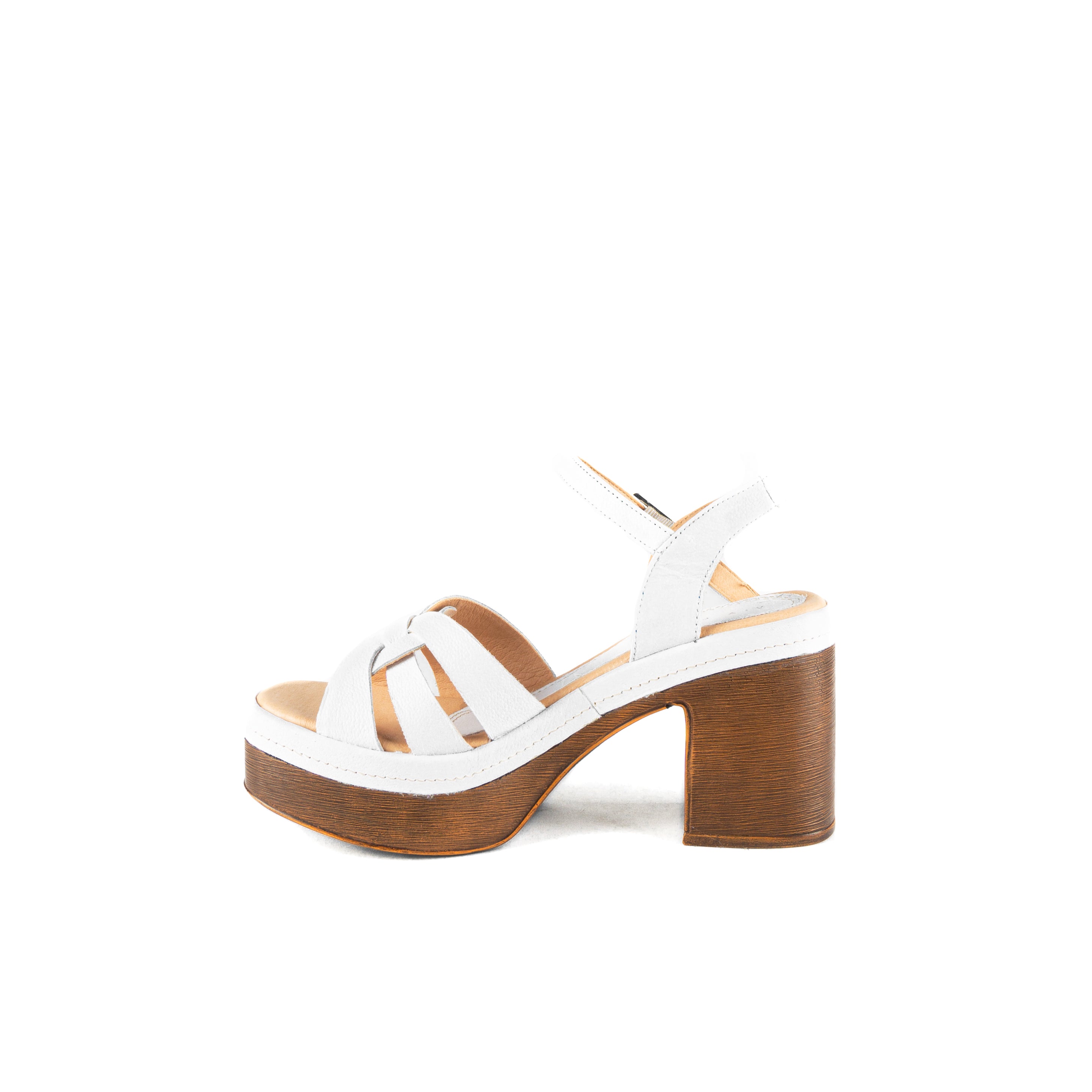 Sandalia TAURO piel blanco