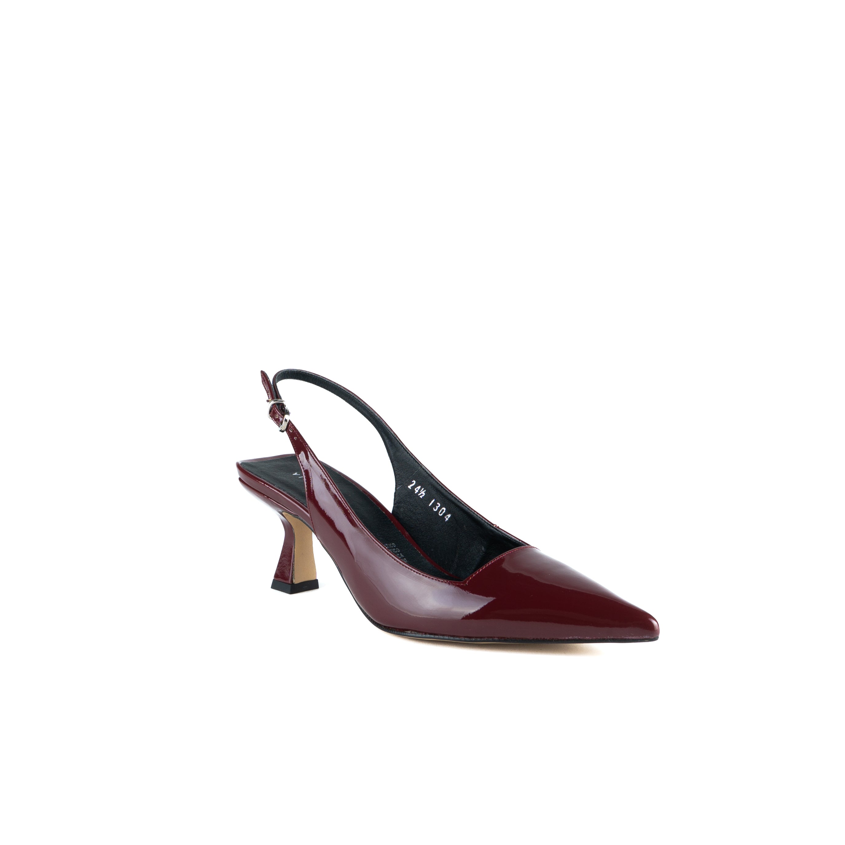 Zapatilla JANINE charol black cherry