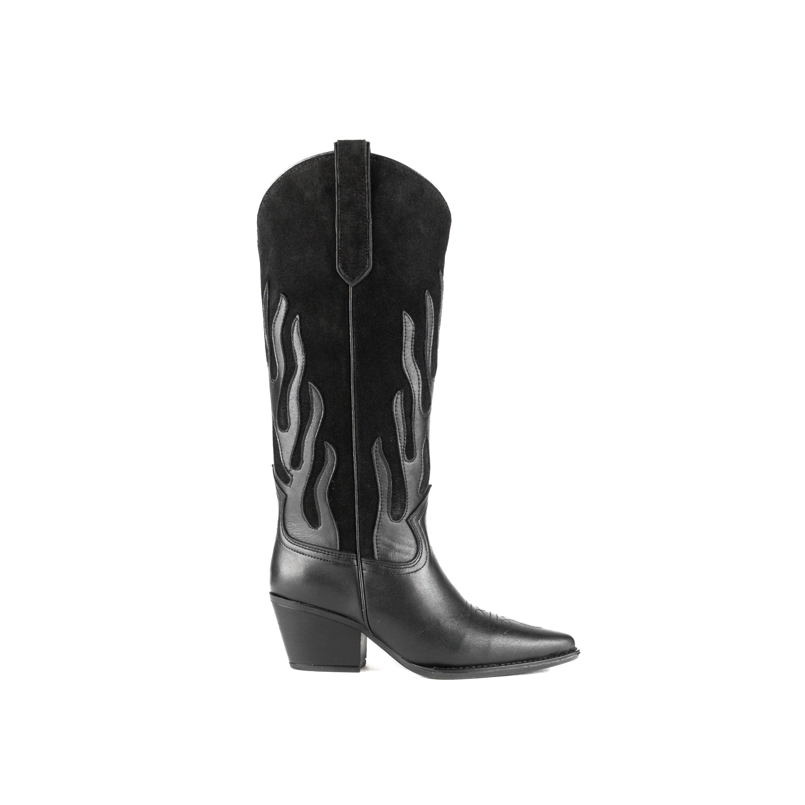 Bota MONTANA piel/gamuza negro