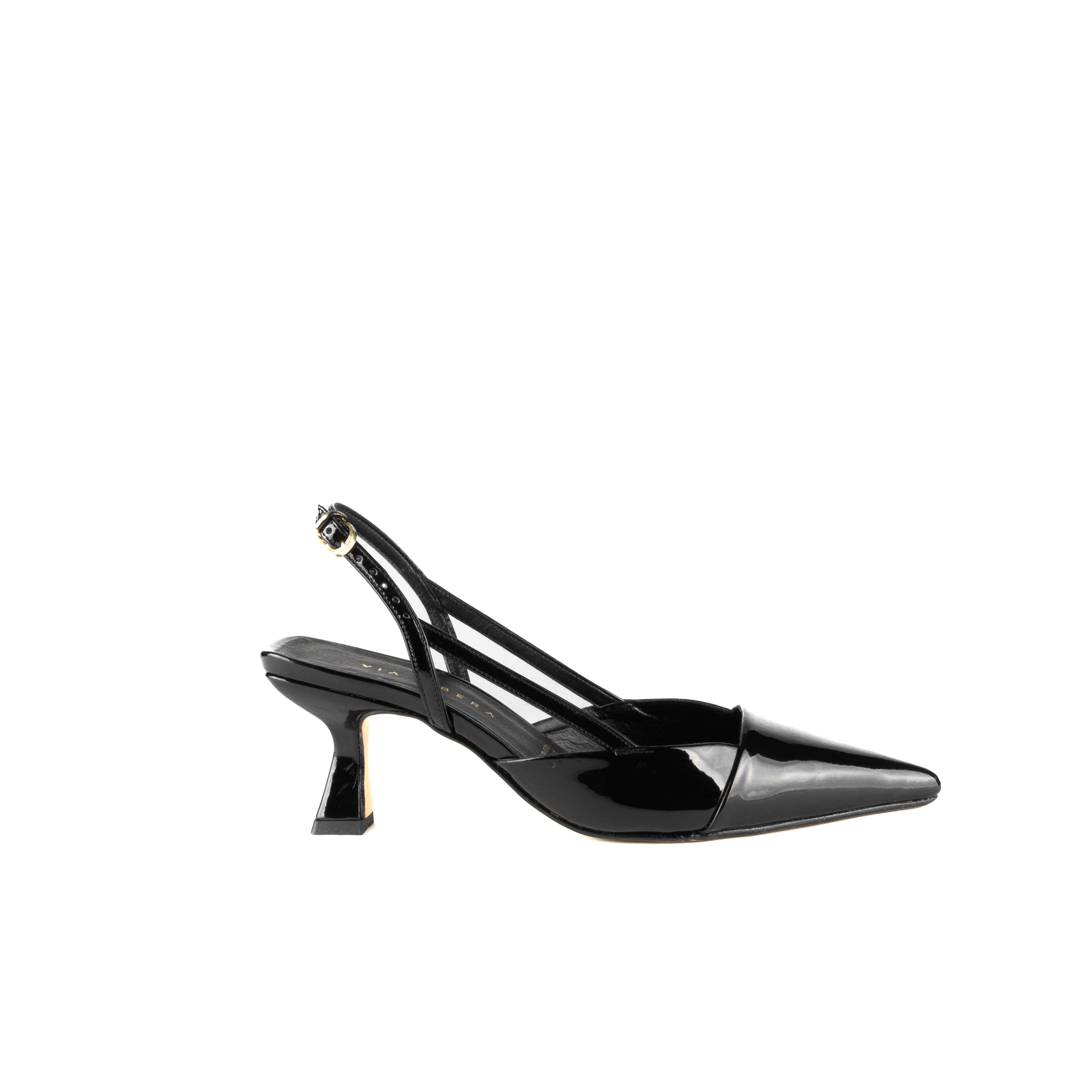Zapatilla NY charol negro