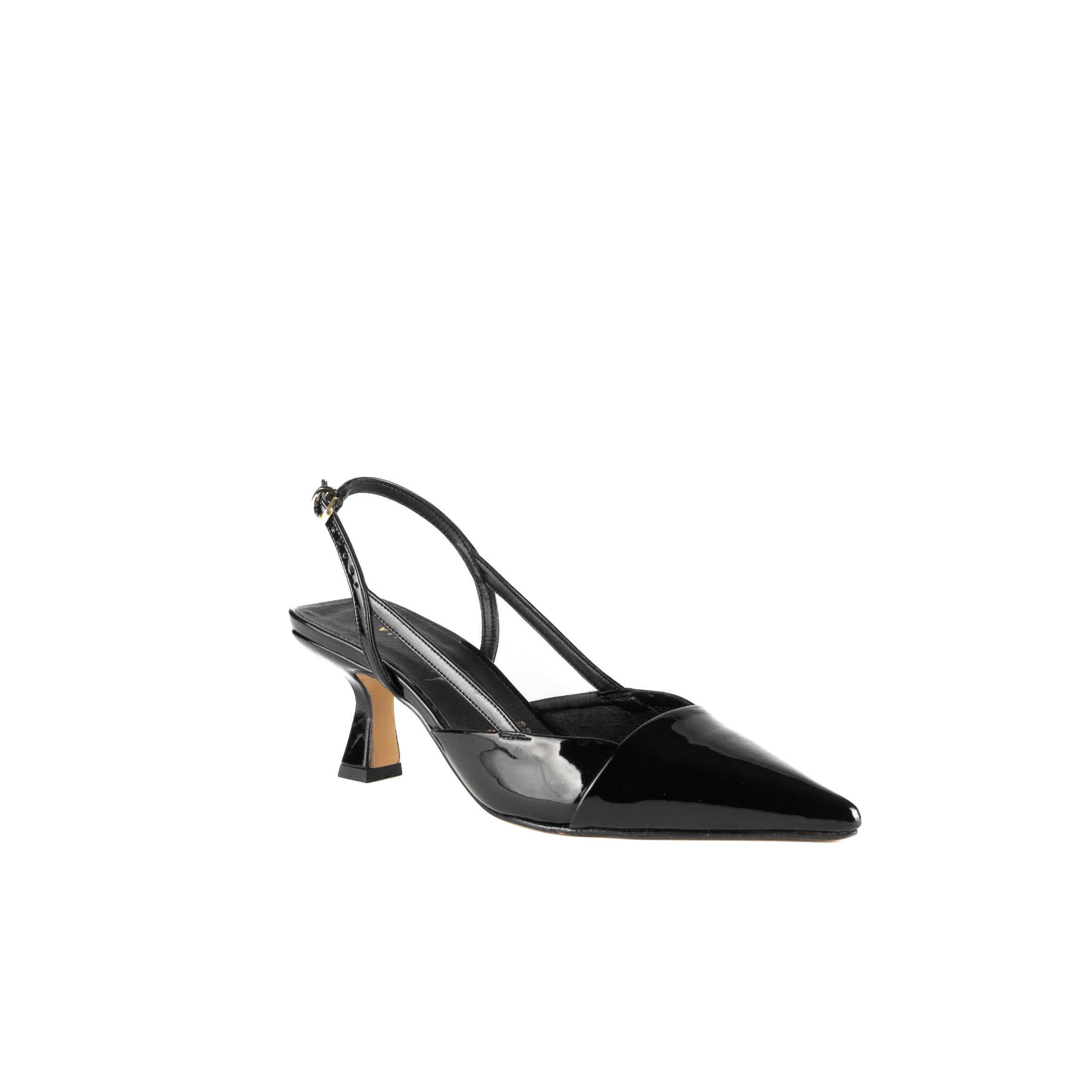 Zapatilla NY charol negro