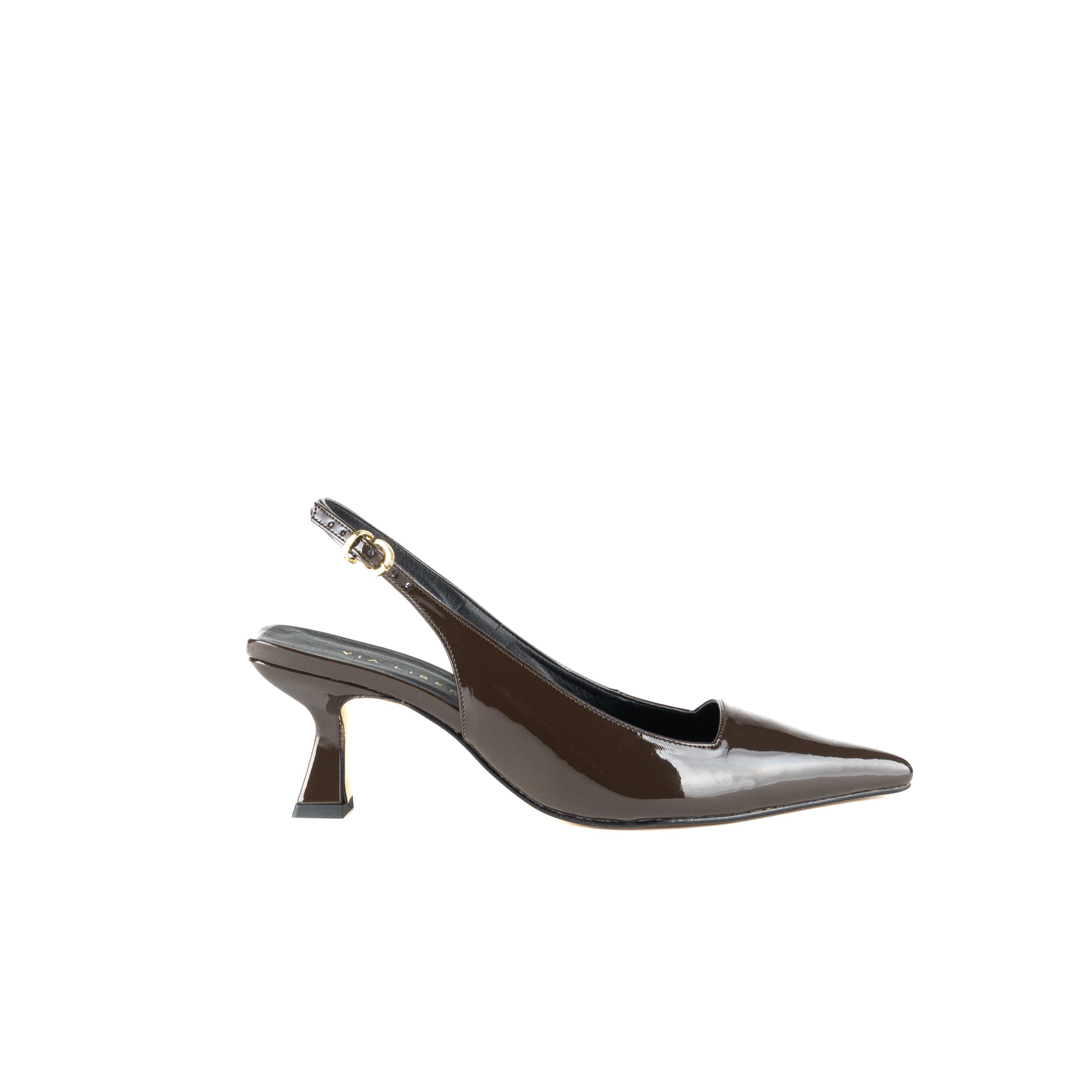Zapatilla JANINE charol chocolate