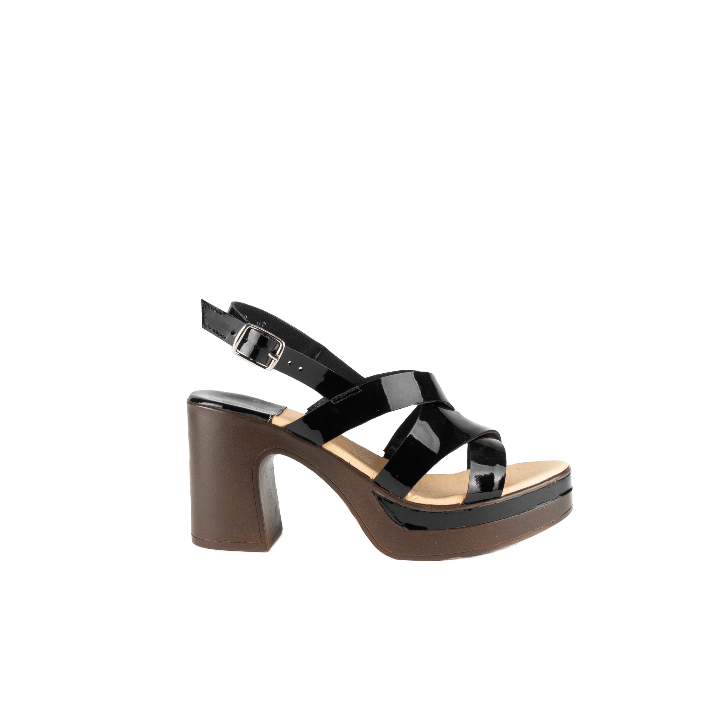 Sandalia VERONA charol negro