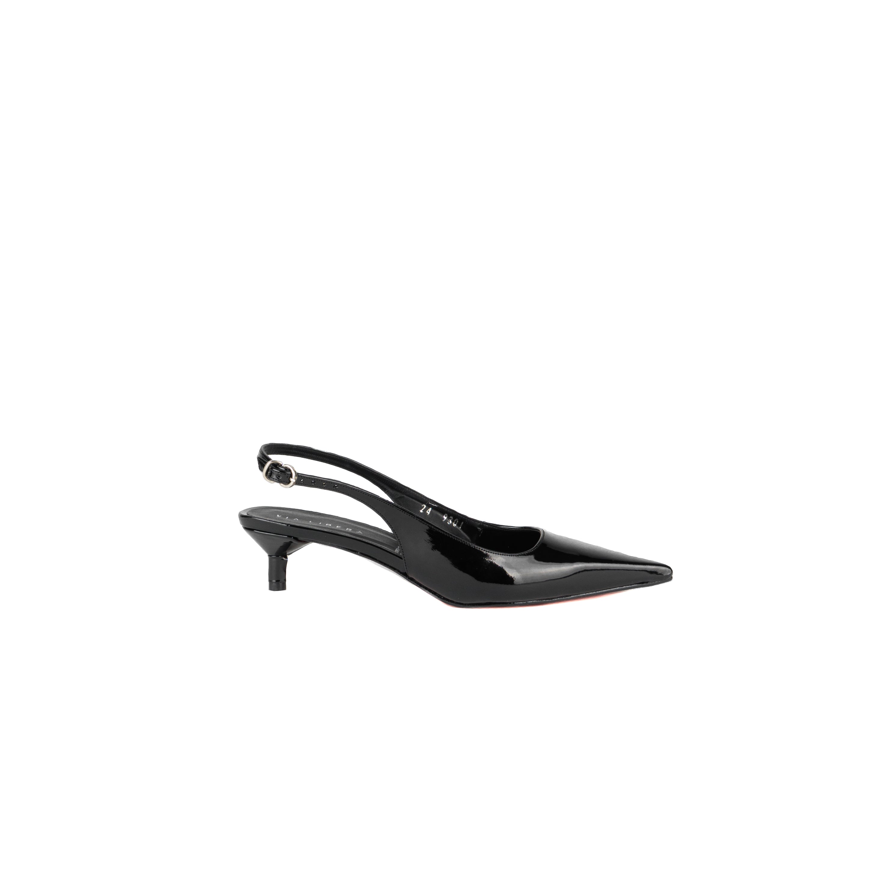 Zapatilla KITTEN charol negro