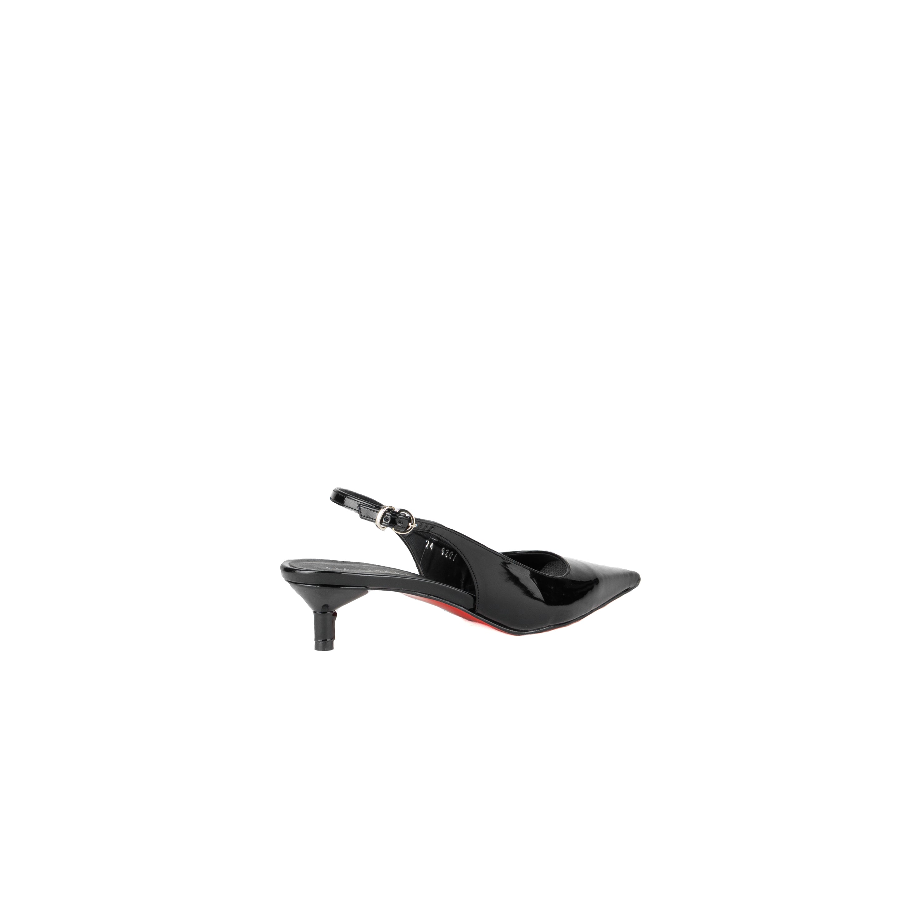 Zapatilla KITTEN charol negro