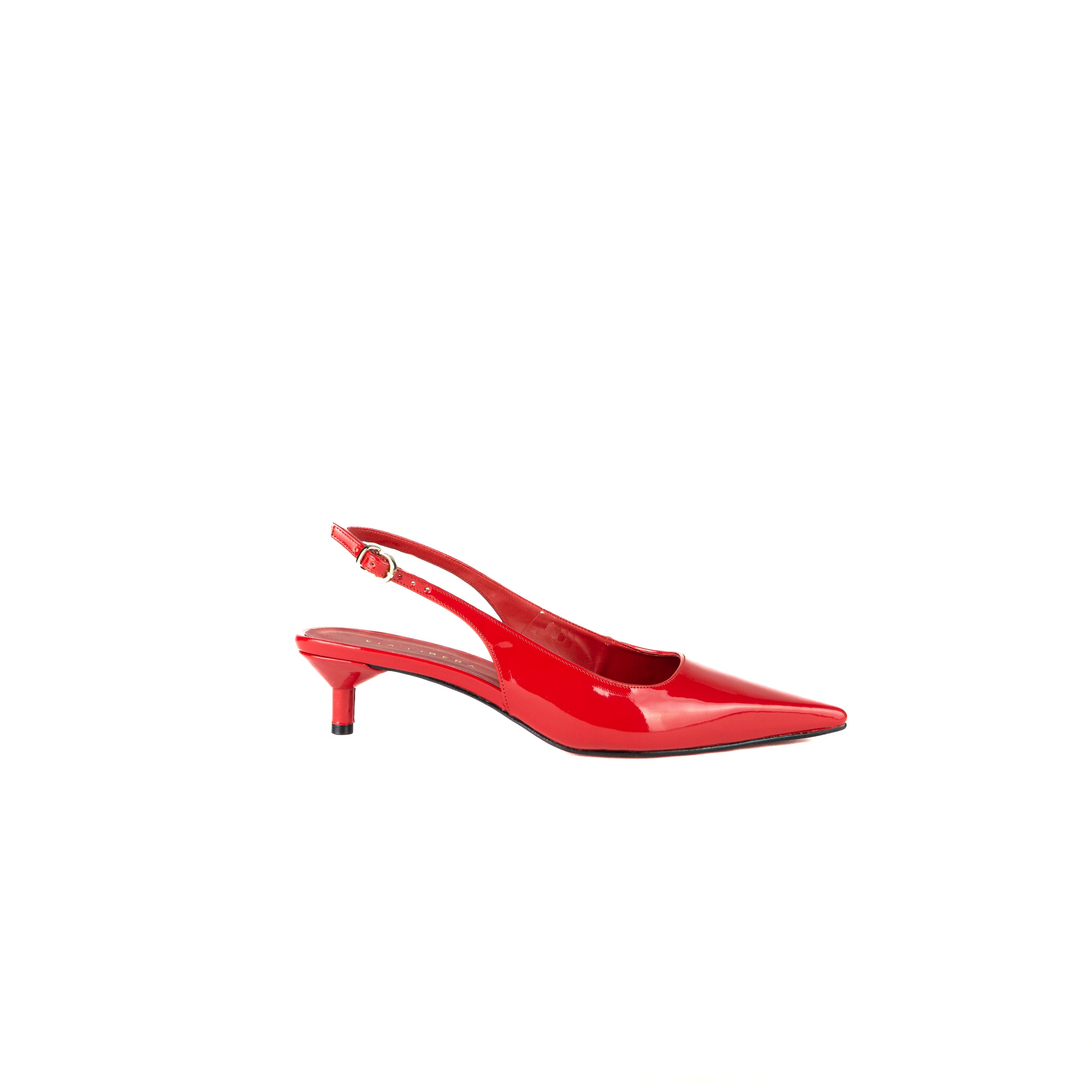Zapatilla KITTEN charol rojo