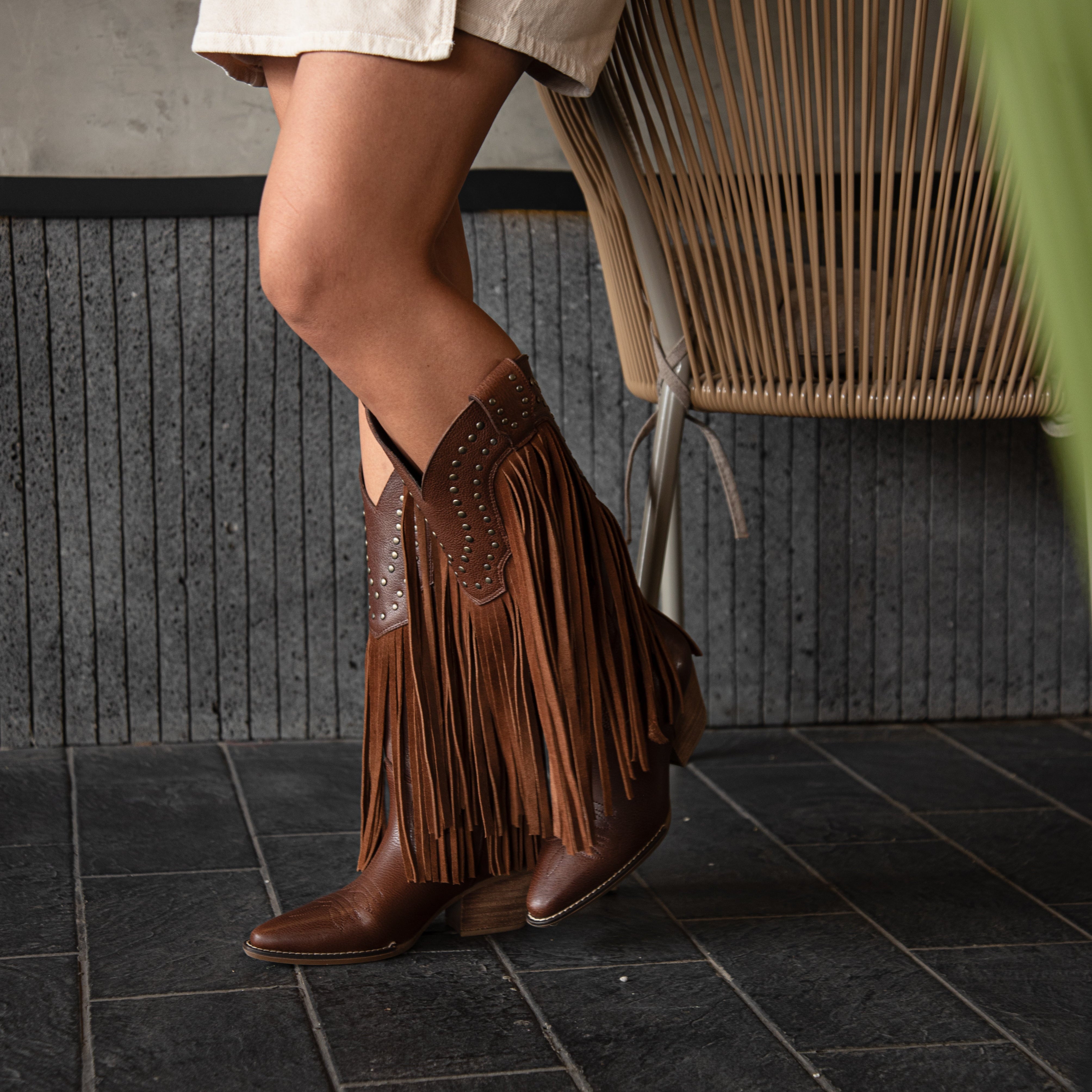 Bota LESLIE piel cocoa